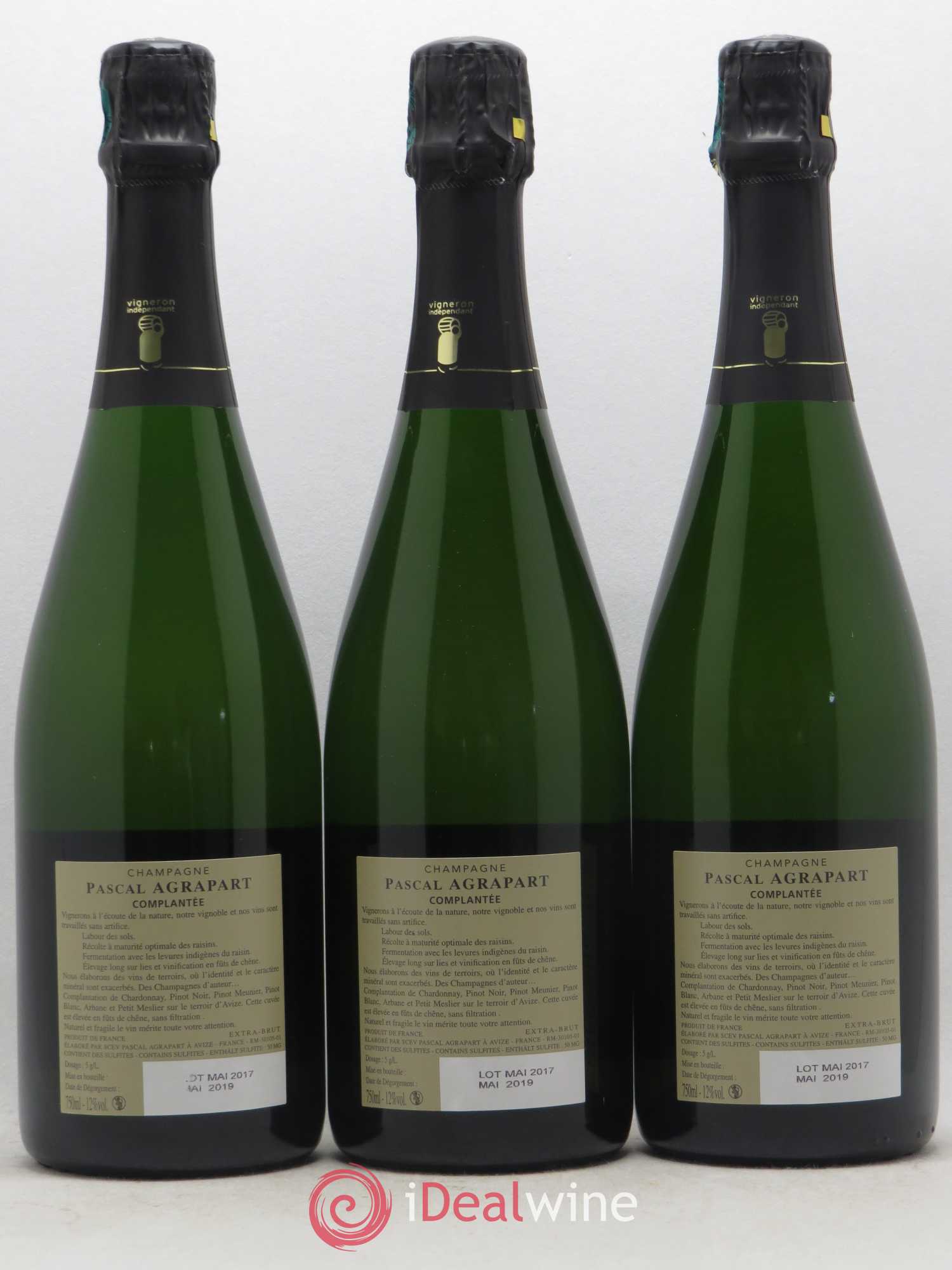 Complantée Extra-Brut Agrapart & Fils - Lot de 3 bouteilles - 1