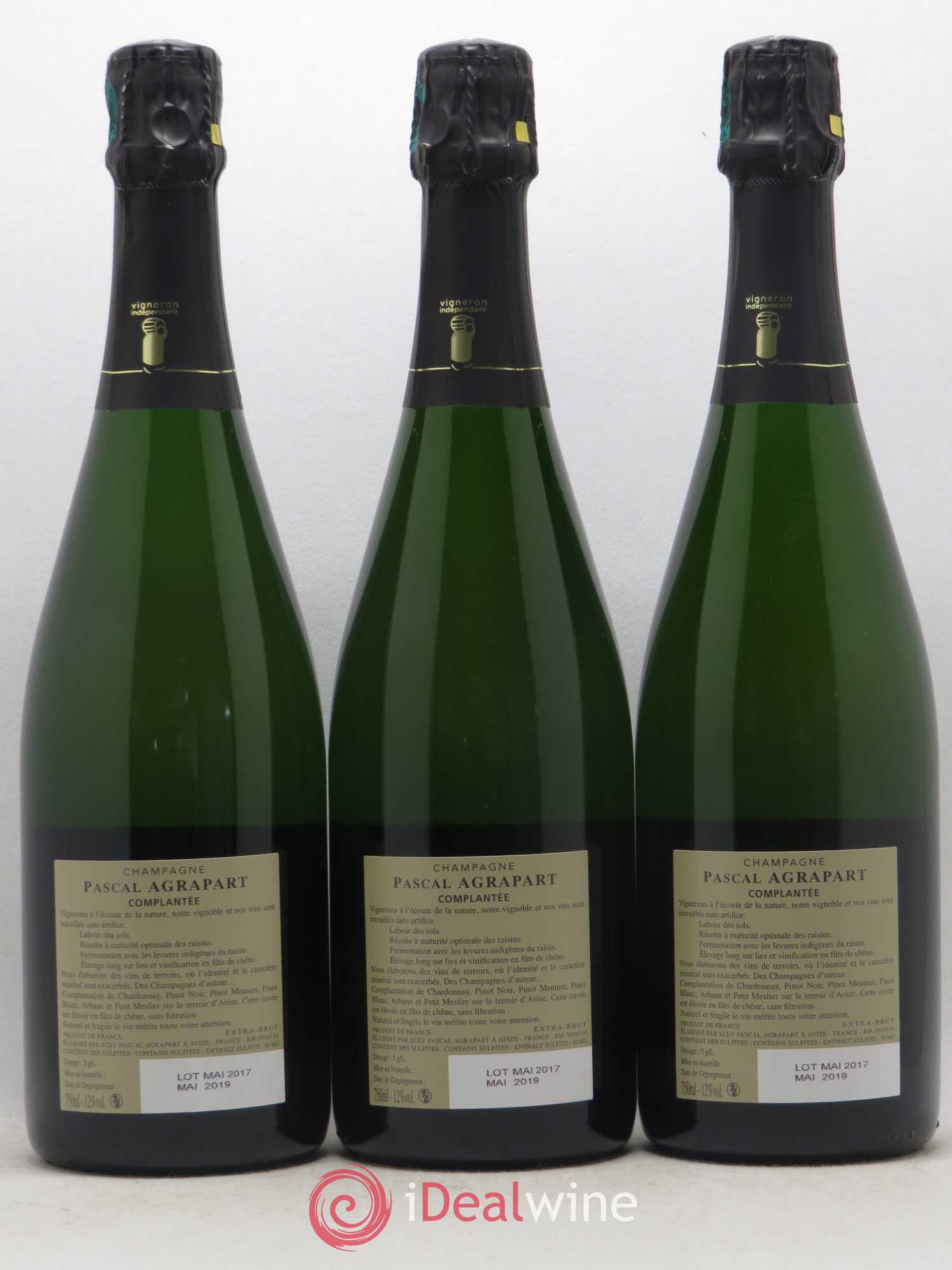 Complantée Extra-Brut Agrapart & Fils - Lot de 3 bouteilles - 1