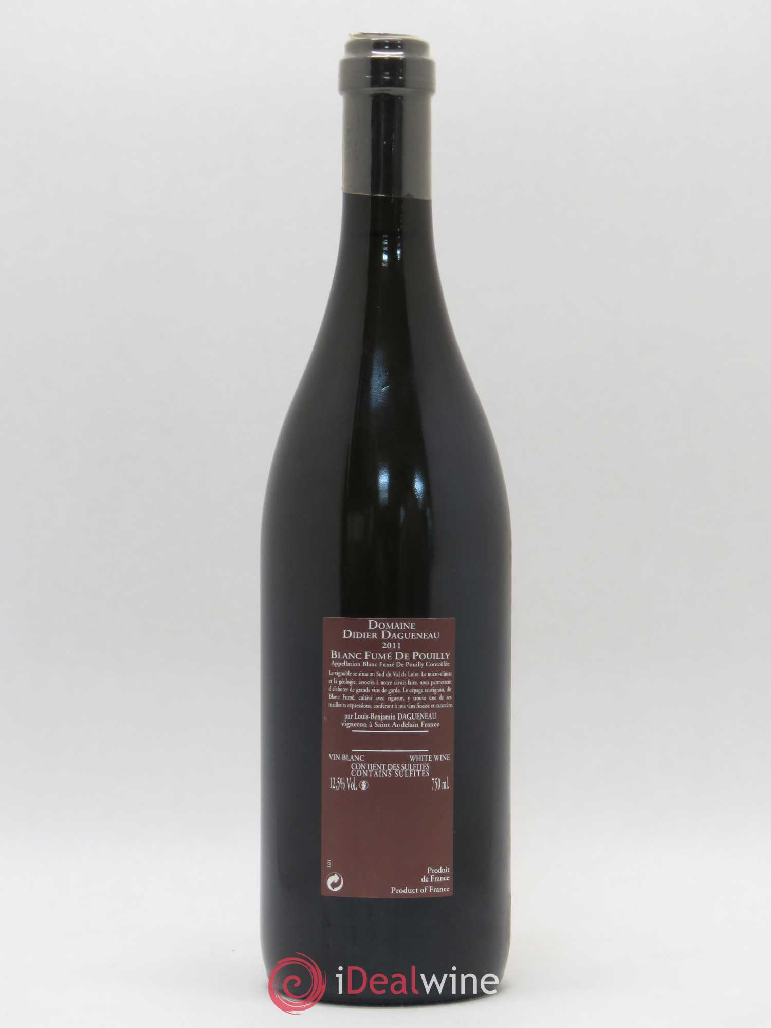 Vin de France (anciennement Pouilly-Fumé) Pur Sang Dagueneau (Domaine Didier - Louis-Benjamin) 2011 - Lot de 1 bouteille - 1