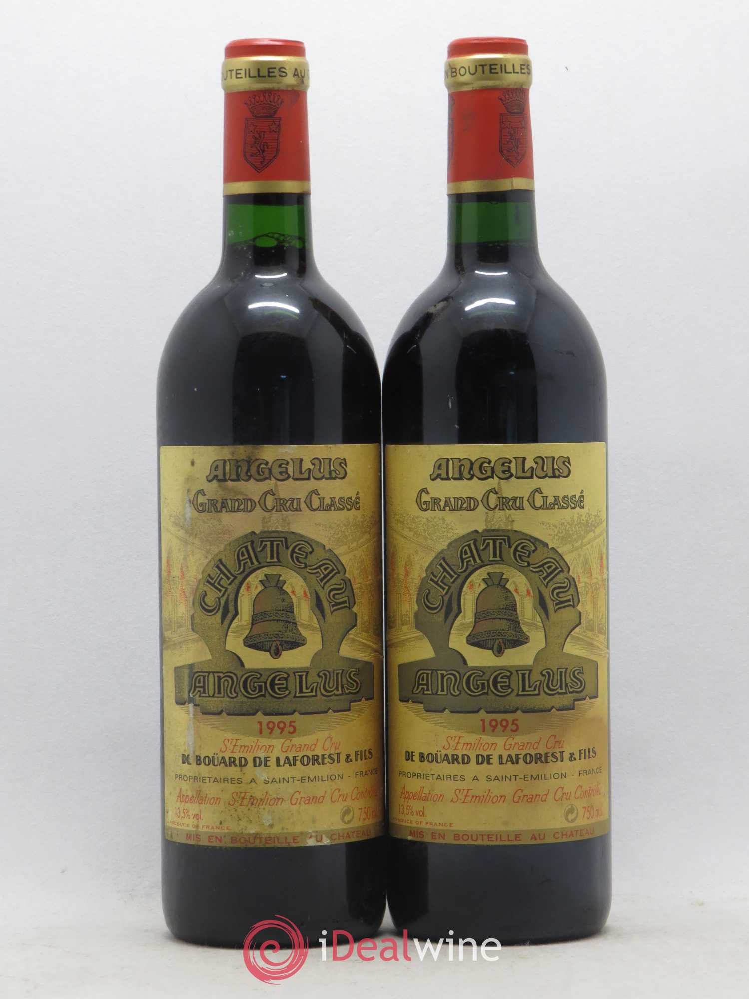 Château Angélus 1er Grand Cru Classé A 1995 - Lot de 2 bouteilles - 0