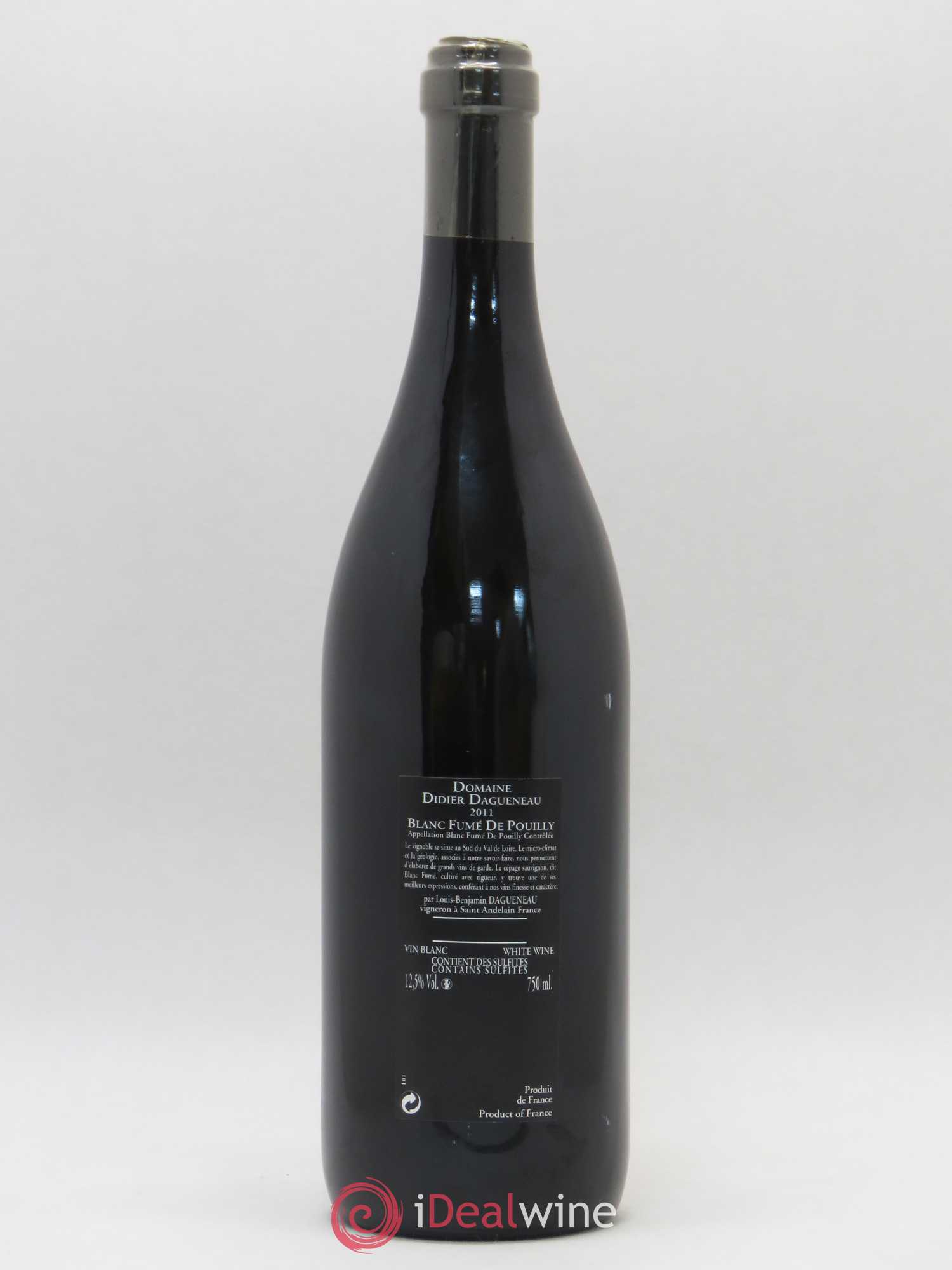 Vin de France (anciennement Pouilly-Fumé) Silex Dagueneau (Domaine Didier - Louis-Benjamin) 2011 - Lot de 1 bouteille - 1