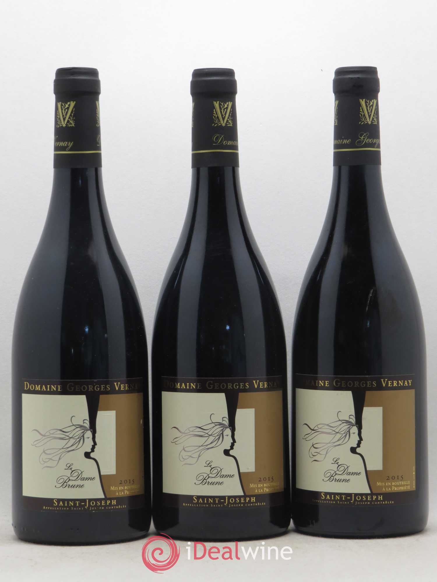 Saint-Joseph La Dame Brune Georges Vernay 2015 - Lot de 3 bouteilles - 0