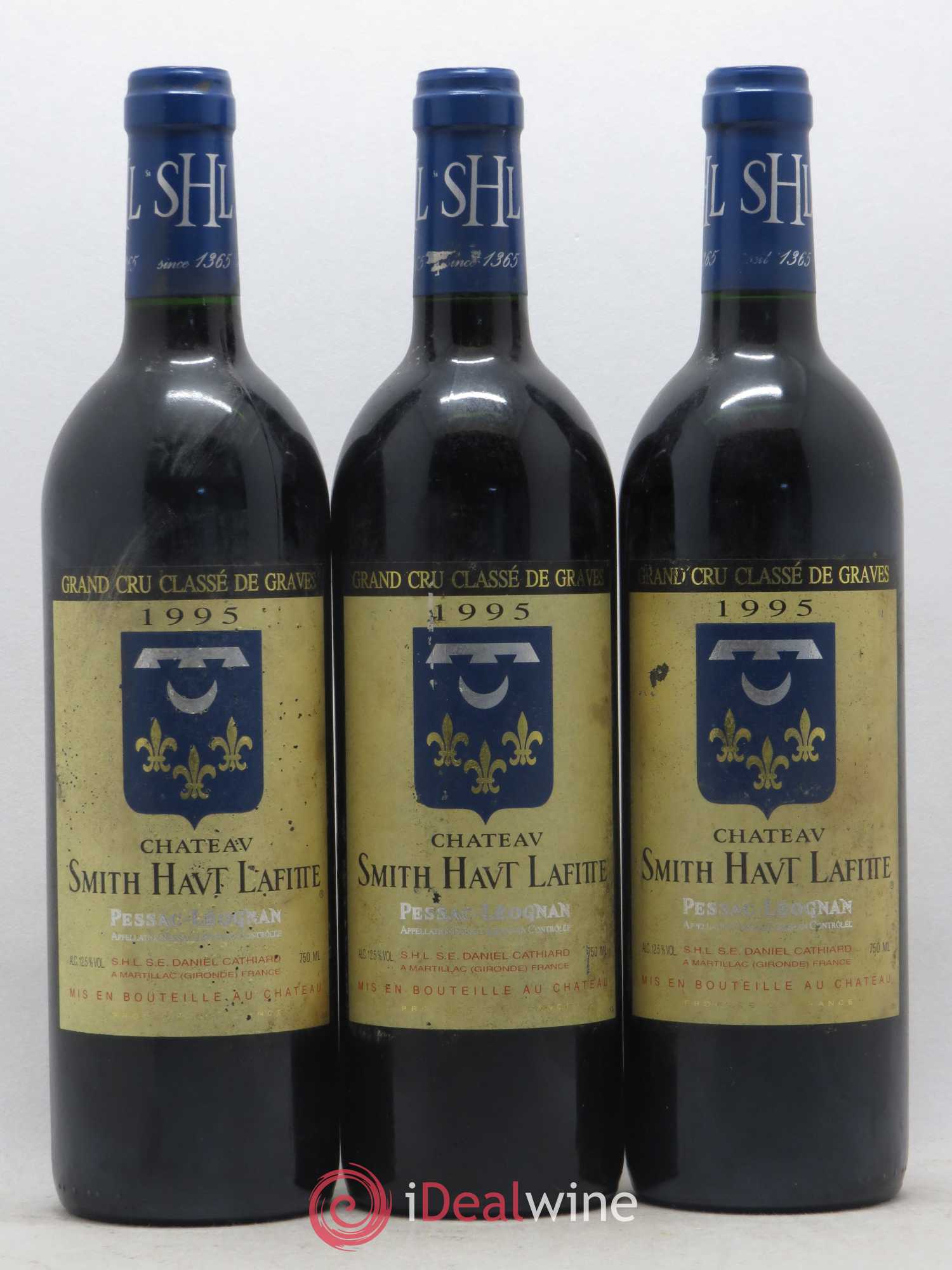 Château Smith Haut Lafitte Cru Classé de Graves 1995 - Lot de 3 bouteilles - 0