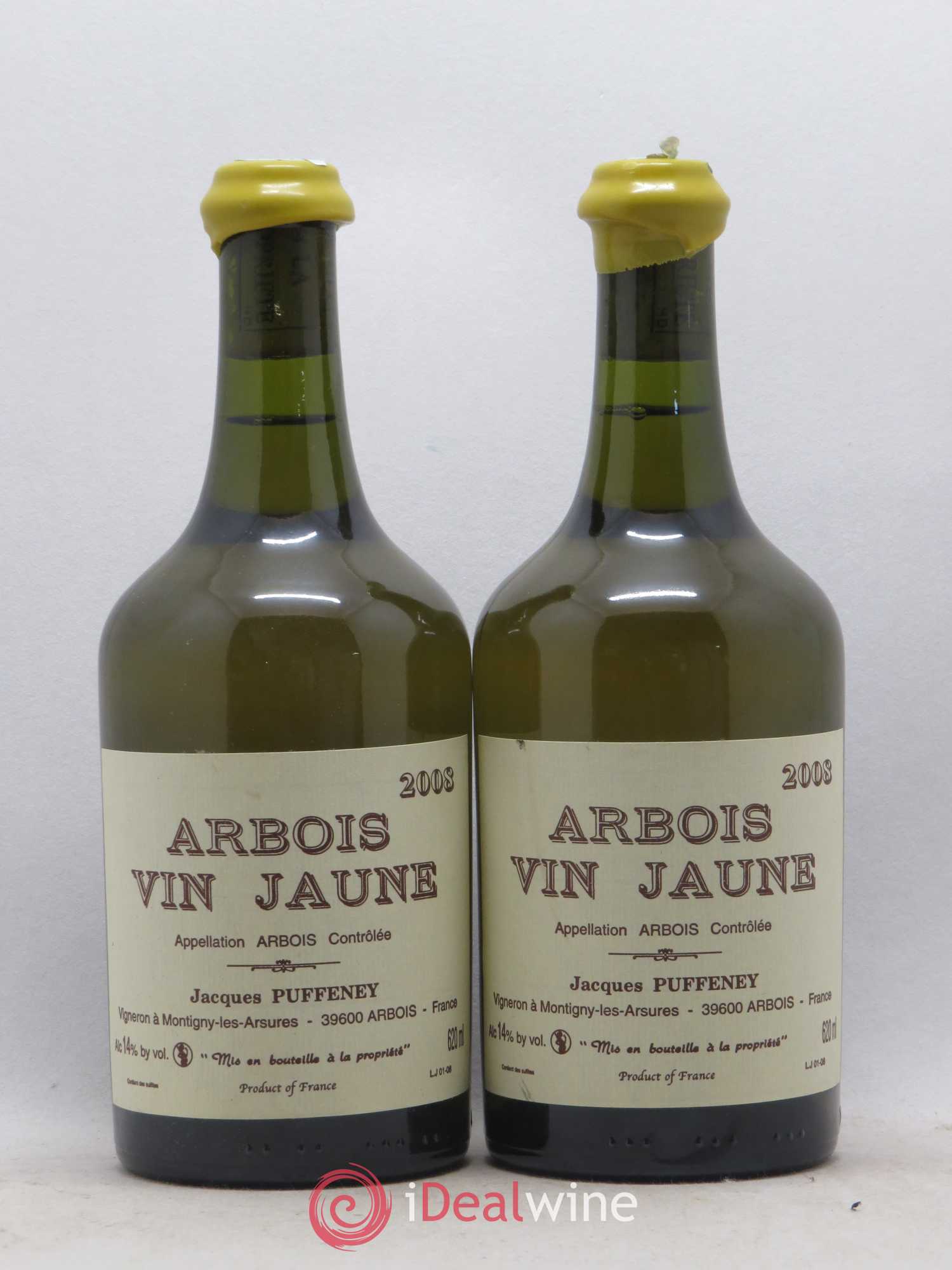 Arbois Vin Jaune Jacques Puffeney 2008 - Lot de 2 bouteilles - 0