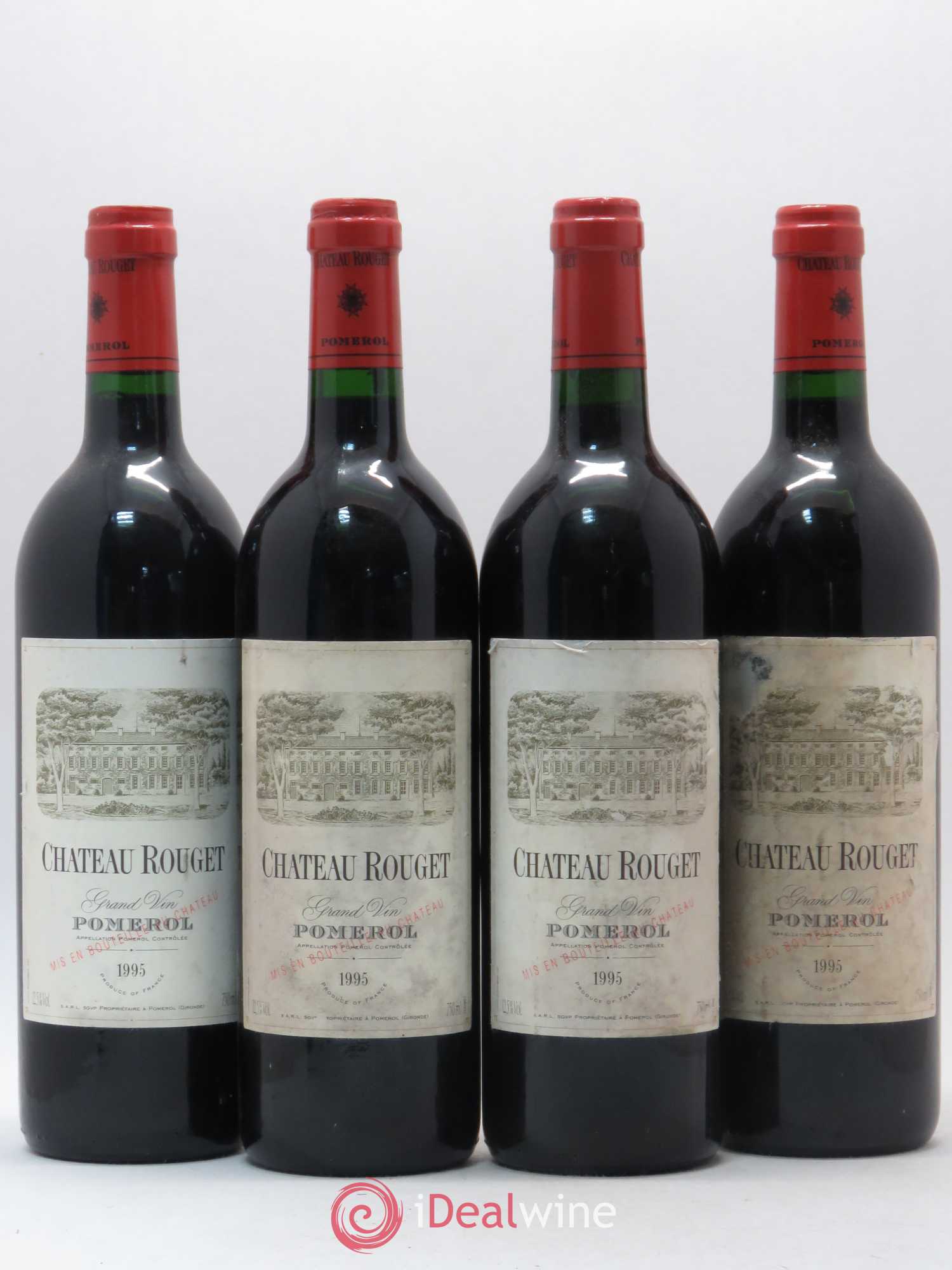 Château Rouget 1995 - Posten von 4 Flaschen - 0