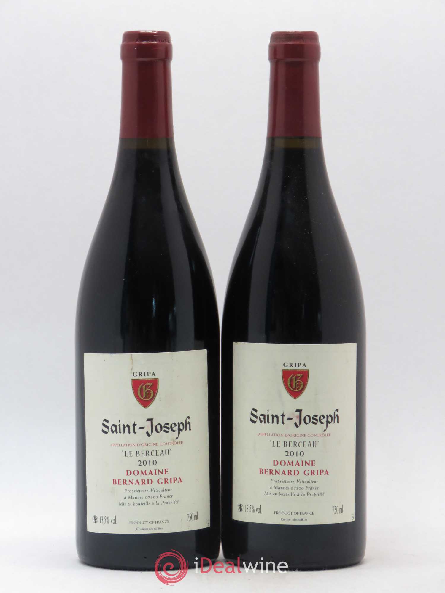 Saint-Joseph Le Berceau Bernard Gripa (Domaine) 2010 - Lot de 2 bouteilles - 0