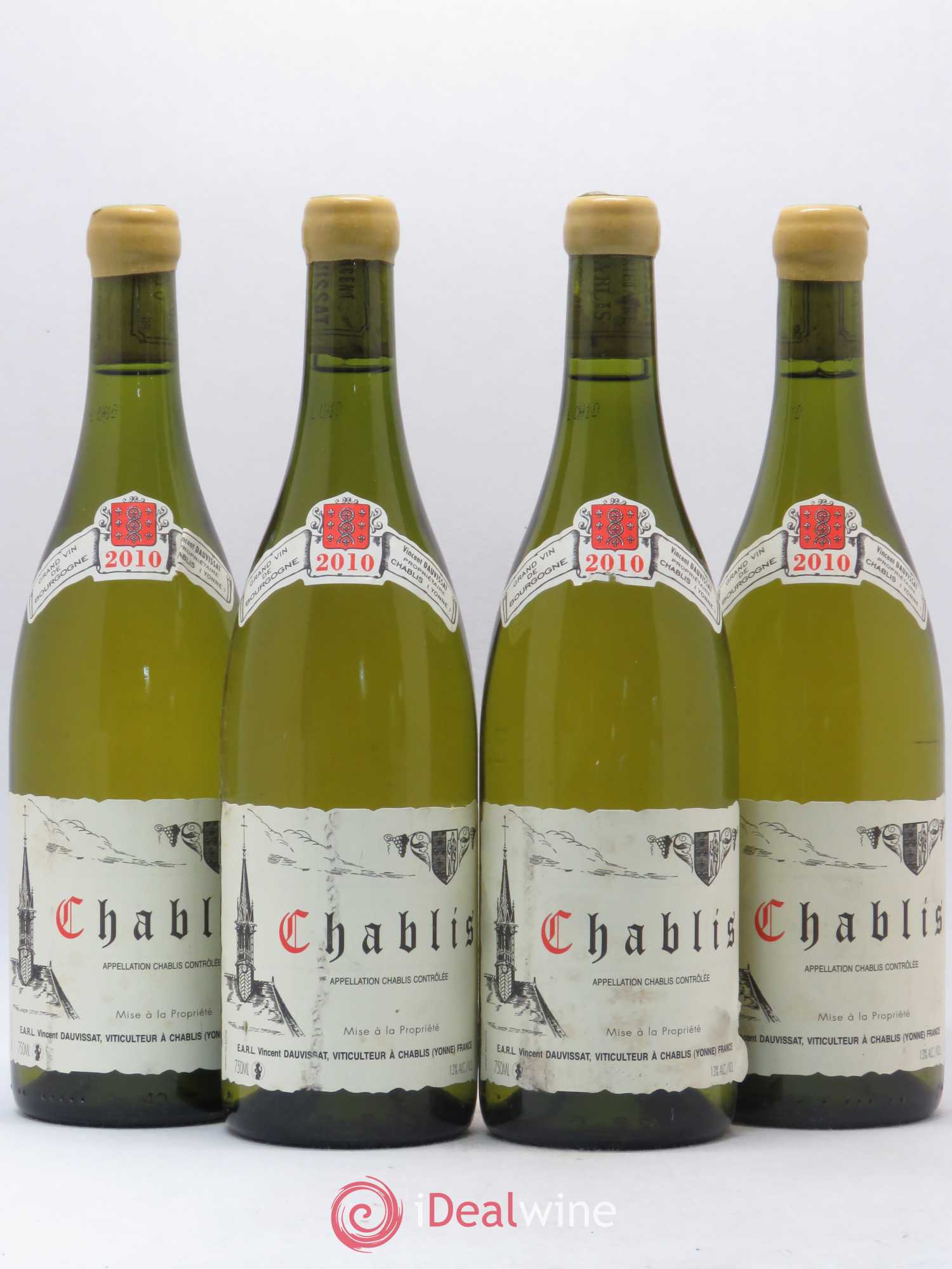 Chablis Vincent Dauvissat (Domaine) 2010 - Lot de 4 bouteilles - 0