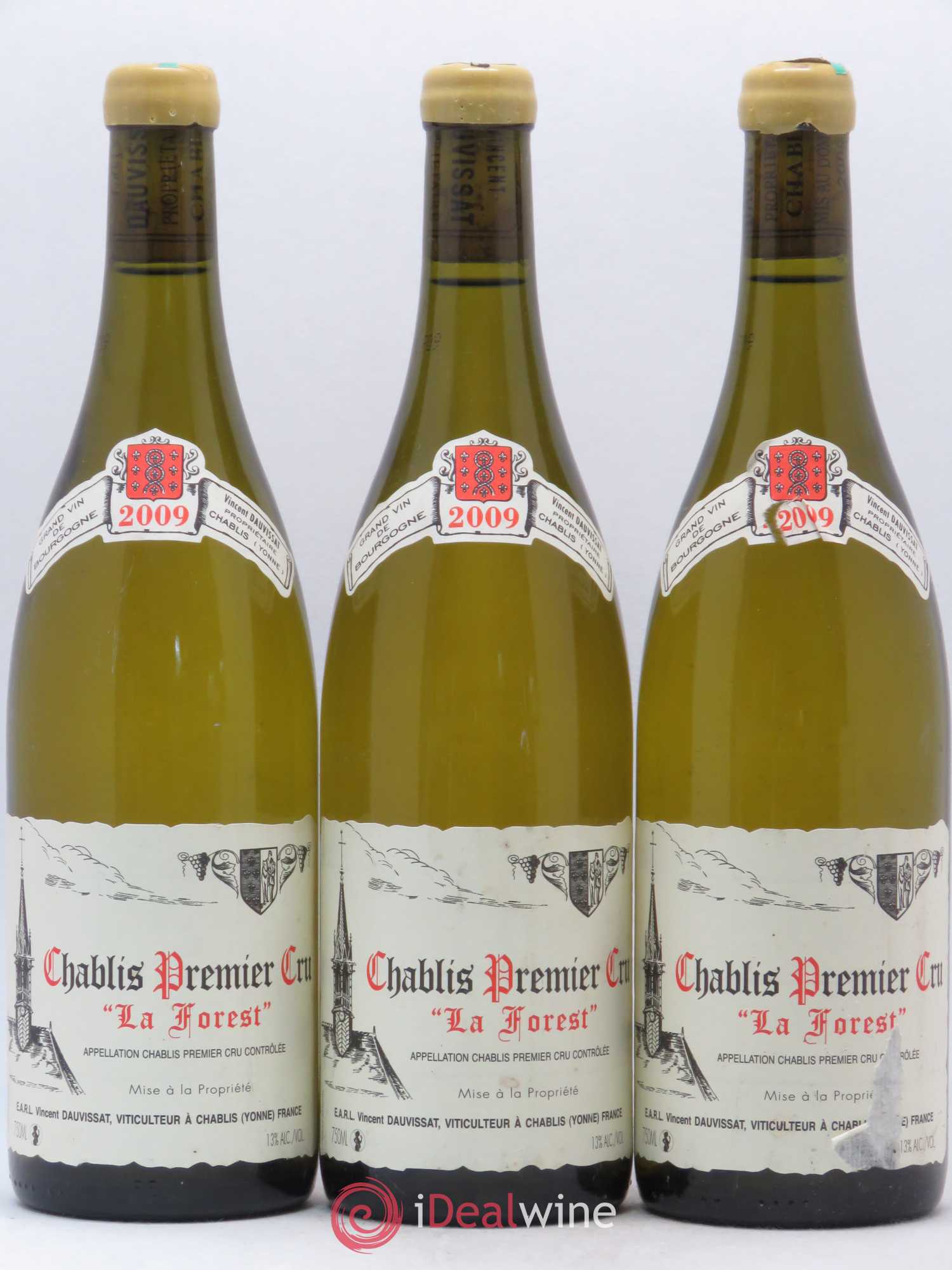 Chablis 1er Cru La Forest Vincent Dauvissat (Domaine) 2009 - Lot de 3 bouteilles - 0