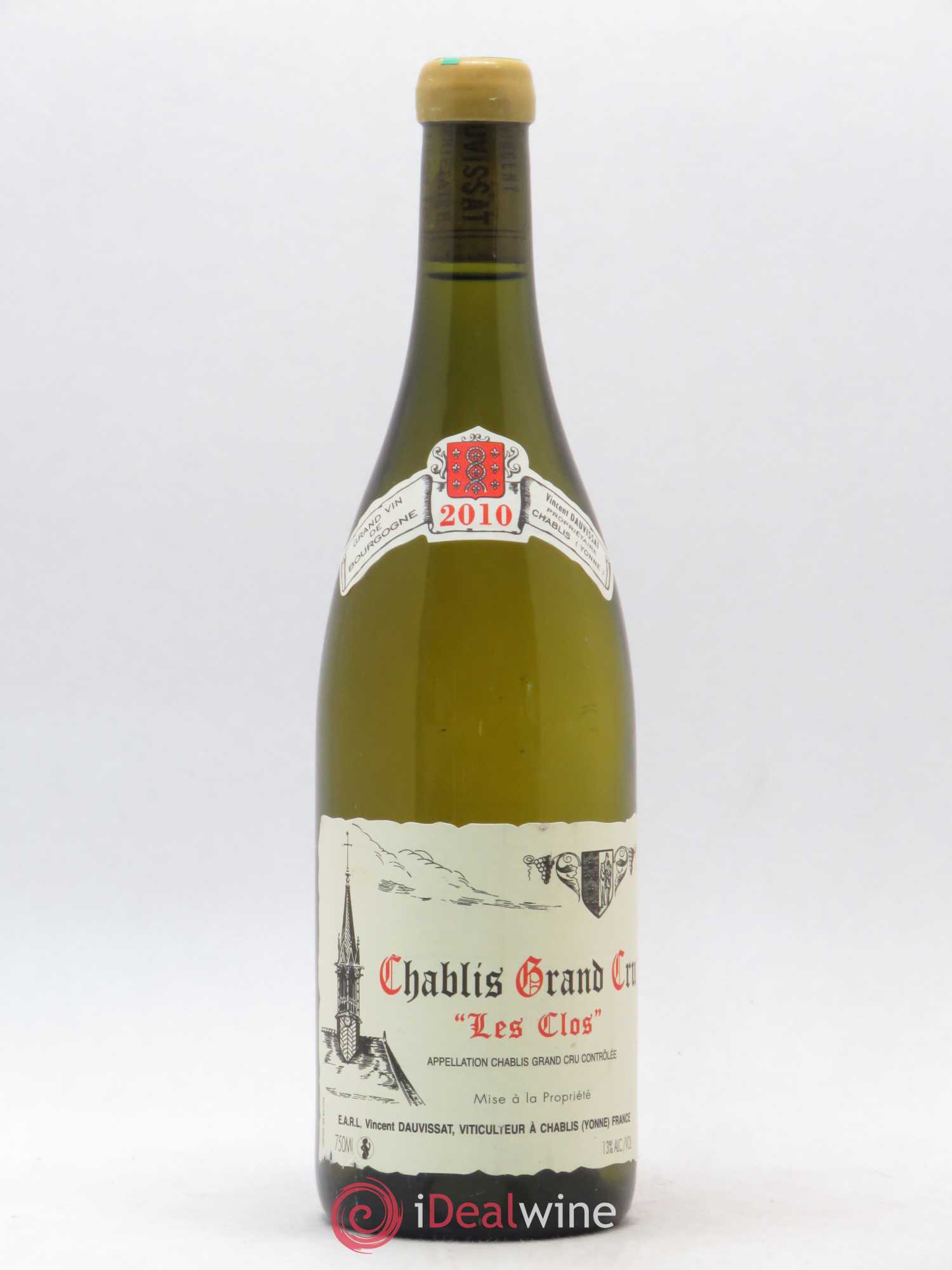Chablis Grand Cru Les Clos Vincent Dauvissat (Domaine) 2010 - Lot de 1 bouteille - 0