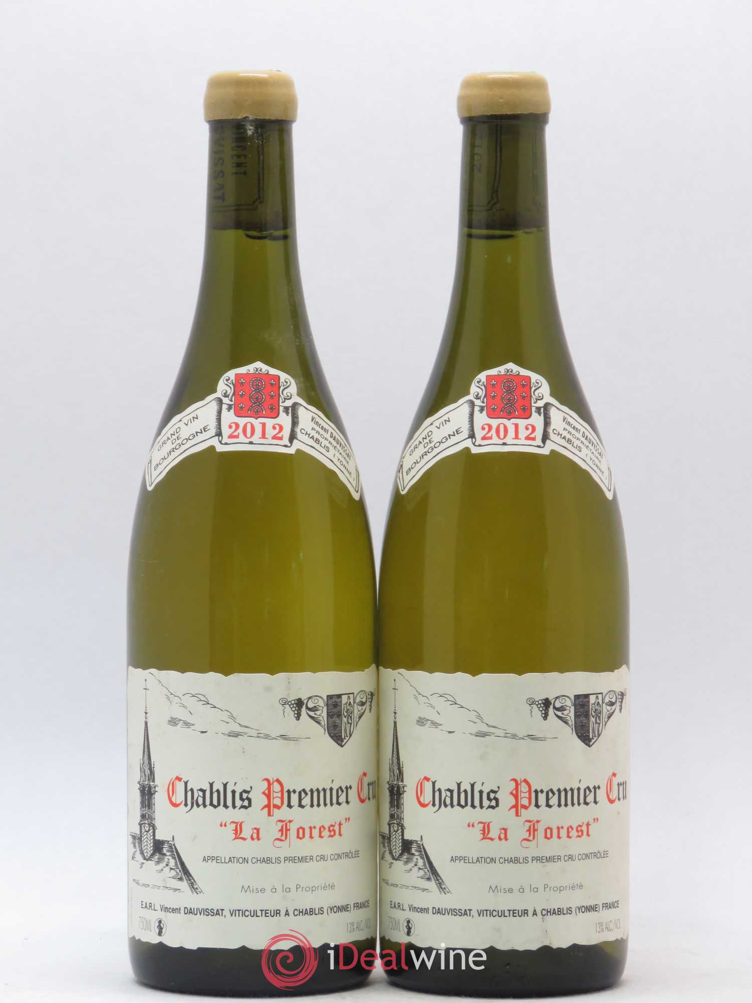 Chablis 1er Cru La Forest Vincent Dauvissat (Domaine) 2012 - Lot de 2 bouteilles - 0