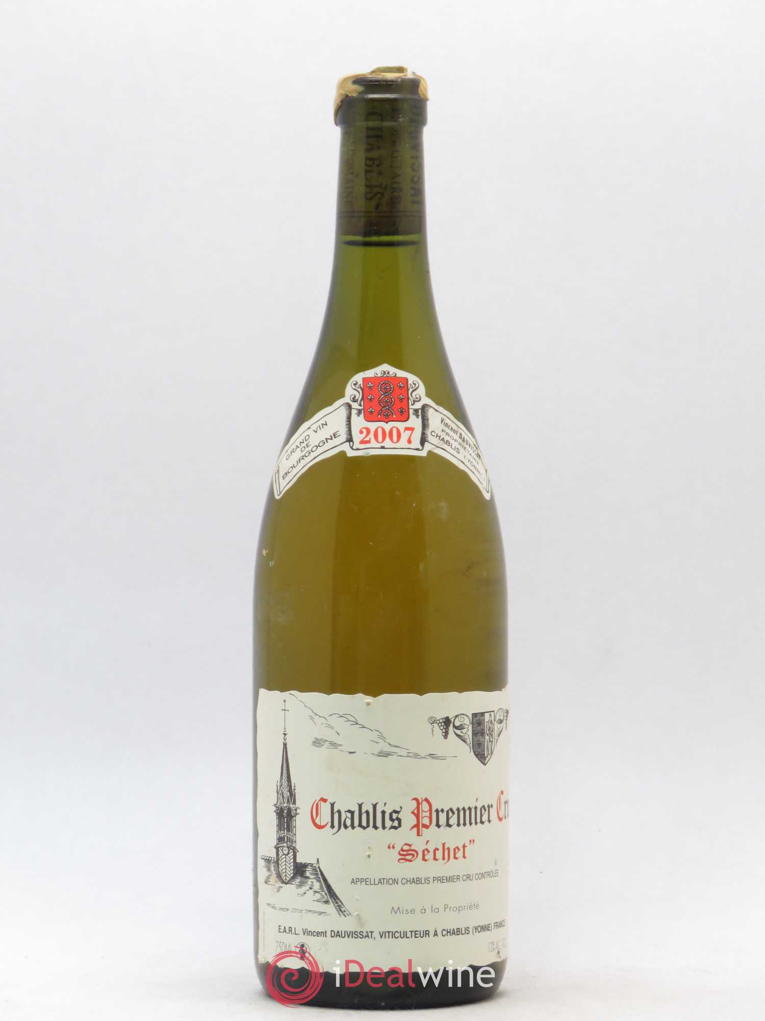Chablis 1er Cru Séchet Vincent Dauvissat (Domaine) 2007 - Lot de 1 bouteille - 0