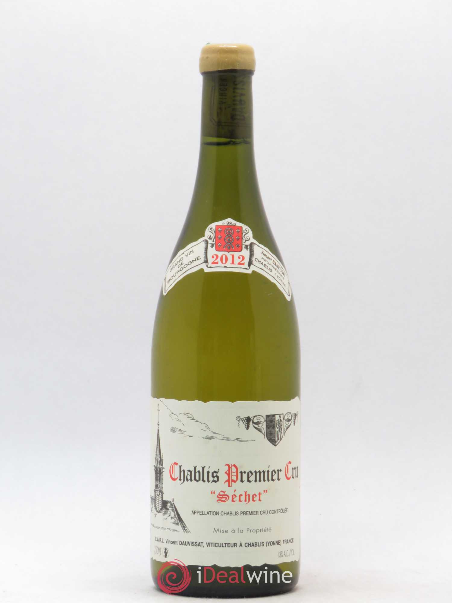 Chablis 1er Cru Séchet Vincent Dauvissat (Domaine) 2012 - Lot de 1 bouteille - 0