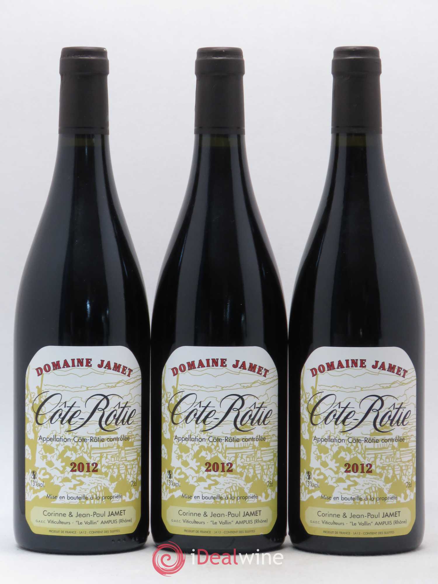 Côte-Rôtie Jamet (Domaine) 2012 - Lot de 3 bouteilles - 0