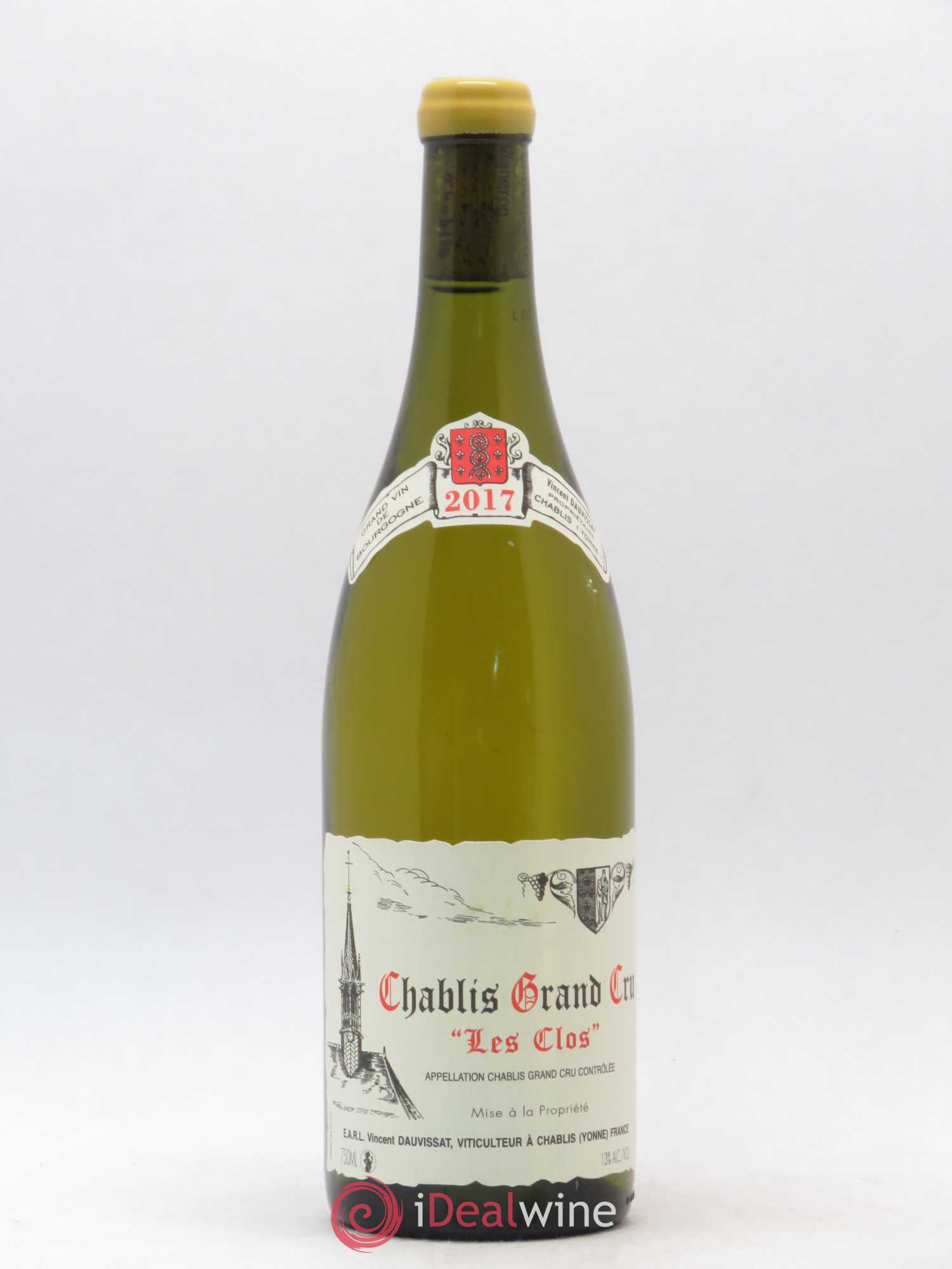 Chablis Grand Cru Les Clos Vincent Dauvissat (Domaine) 2017 - Lot de 1 bouteille - 0