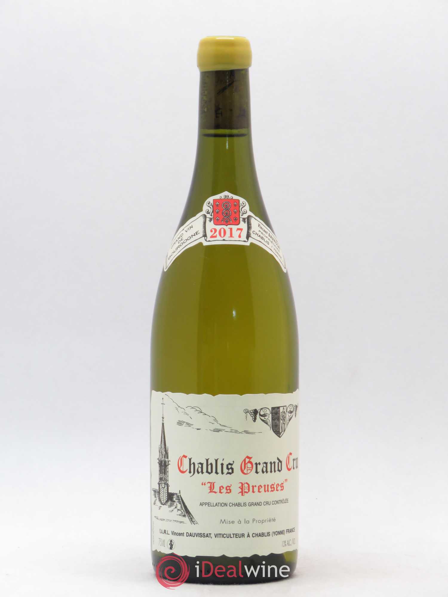 Chablis Grand Cru Les Preuses Vincent Dauvissat (Domaine) 2017 - Lot de 1 bouteille - 0