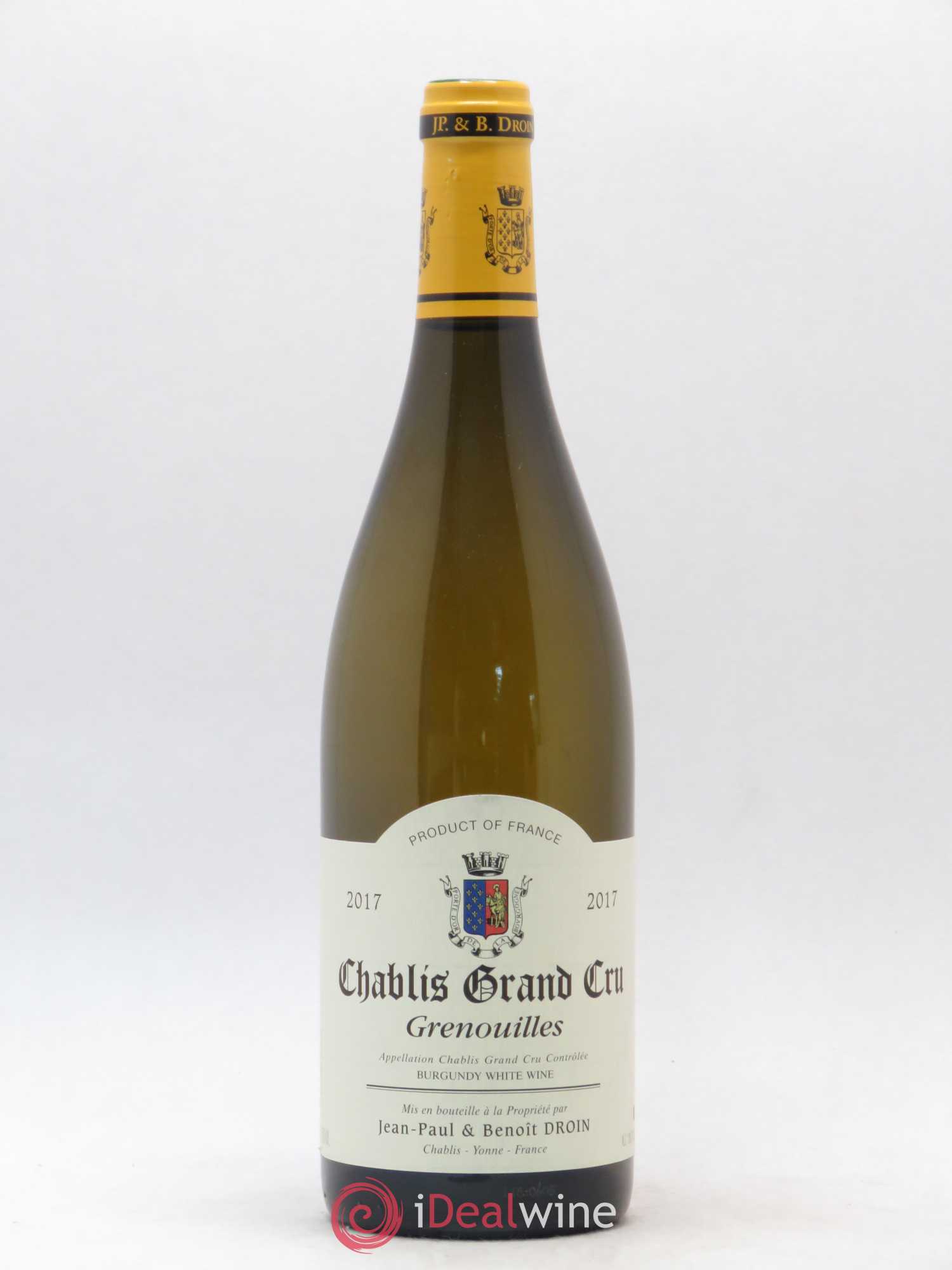 Chablis Grand Cru Grenouilles Jean-Paul & Benoît Droin (Domaine) 2017 - Posten von 1 Flasche - 0