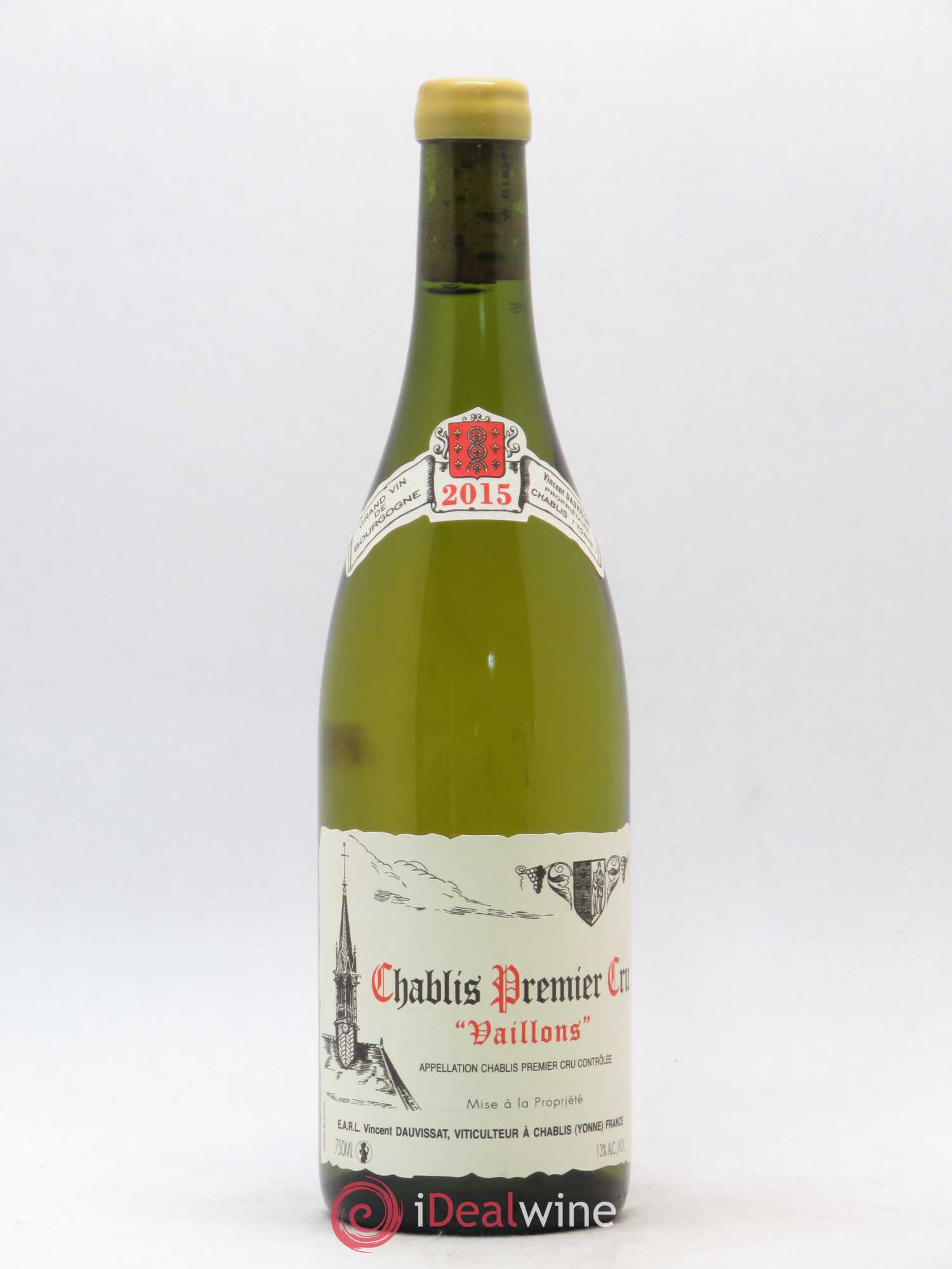 Chablis 1er Cru Vaillons Vincent Dauvissat (Domaine) 2015 - Lot de 1 bouteille - 0