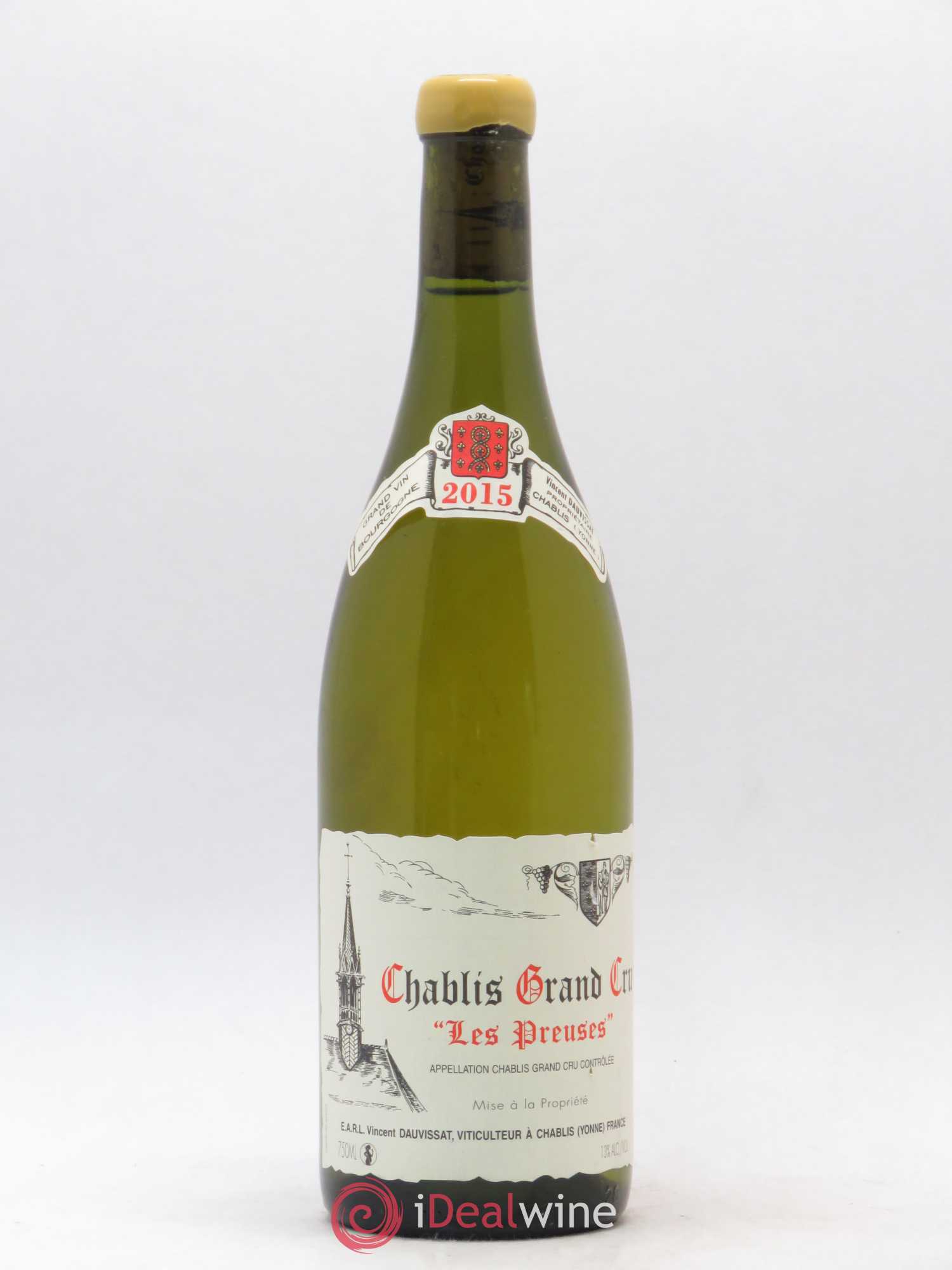 Chablis Grand Cru Les Preuses Vincent Dauvissat (Domaine) 2015 - Lot de 1 bouteille - 0