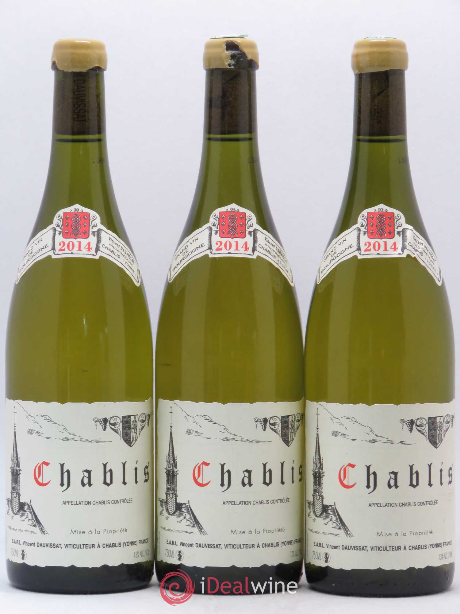 Chablis Vincent Dauvissat (Domaine) 2014 - Lot de 3 bouteilles - 0