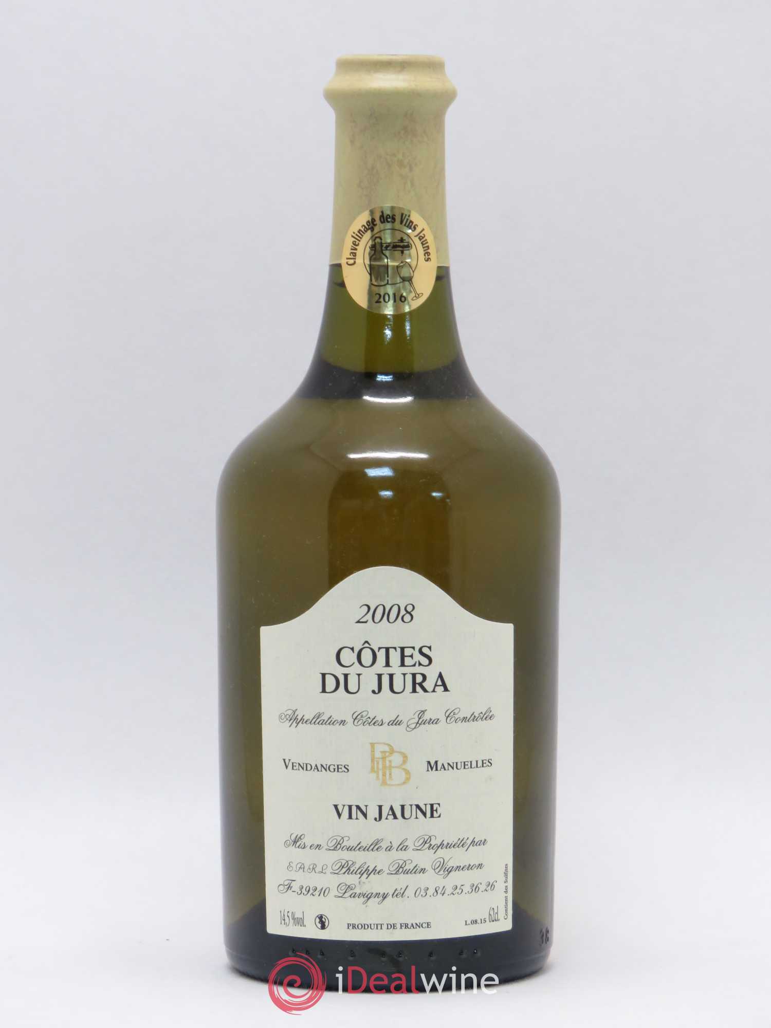 Côtes du Jura Vin Jaune Philippe Butin 2008 - Lot de 1 bouteille - 0