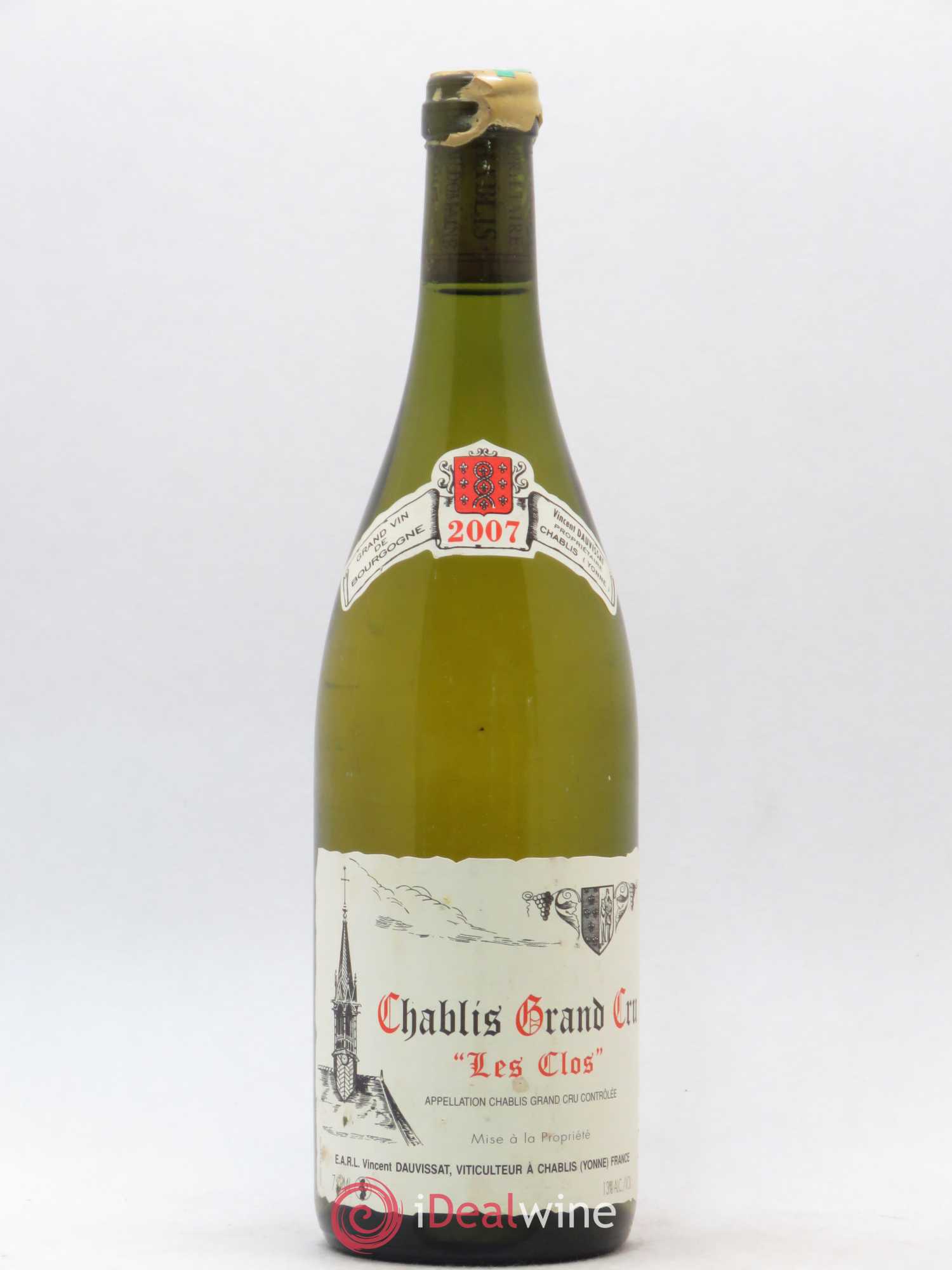 Chablis Grand Cru Les Clos Vincent Dauvissat (Domaine) 2007 - Lot de 1 bouteille - 0