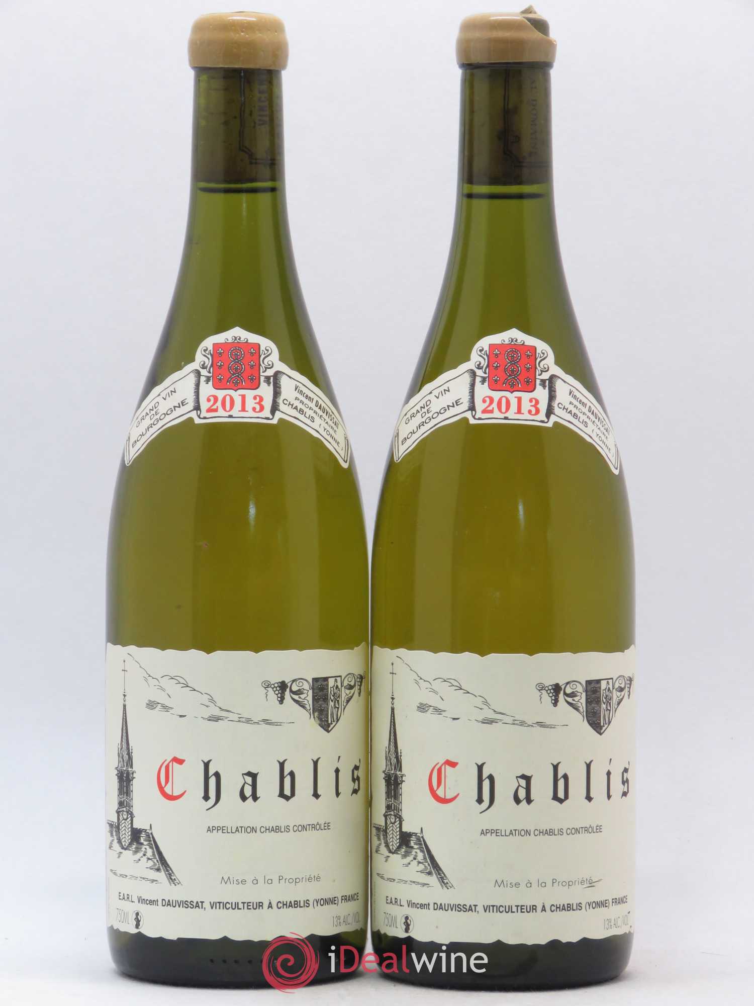 Chablis Vincent Dauvissat (Domaine) 2013 - Lot de 2 bouteilles - 0