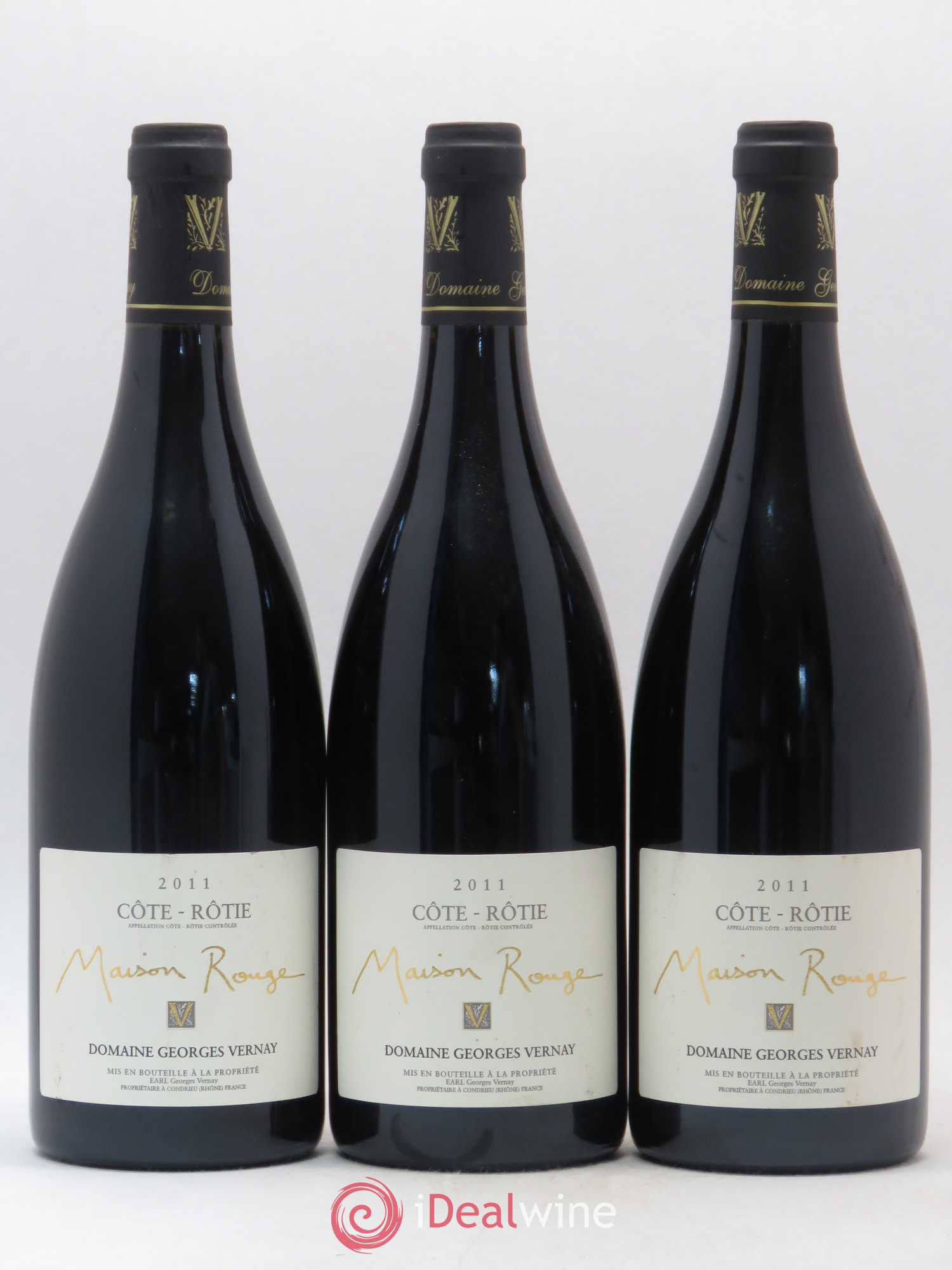 Côte-Rôtie Maison Rouge Georges Vernay 2011 - Posten von 3 Flaschen - 0