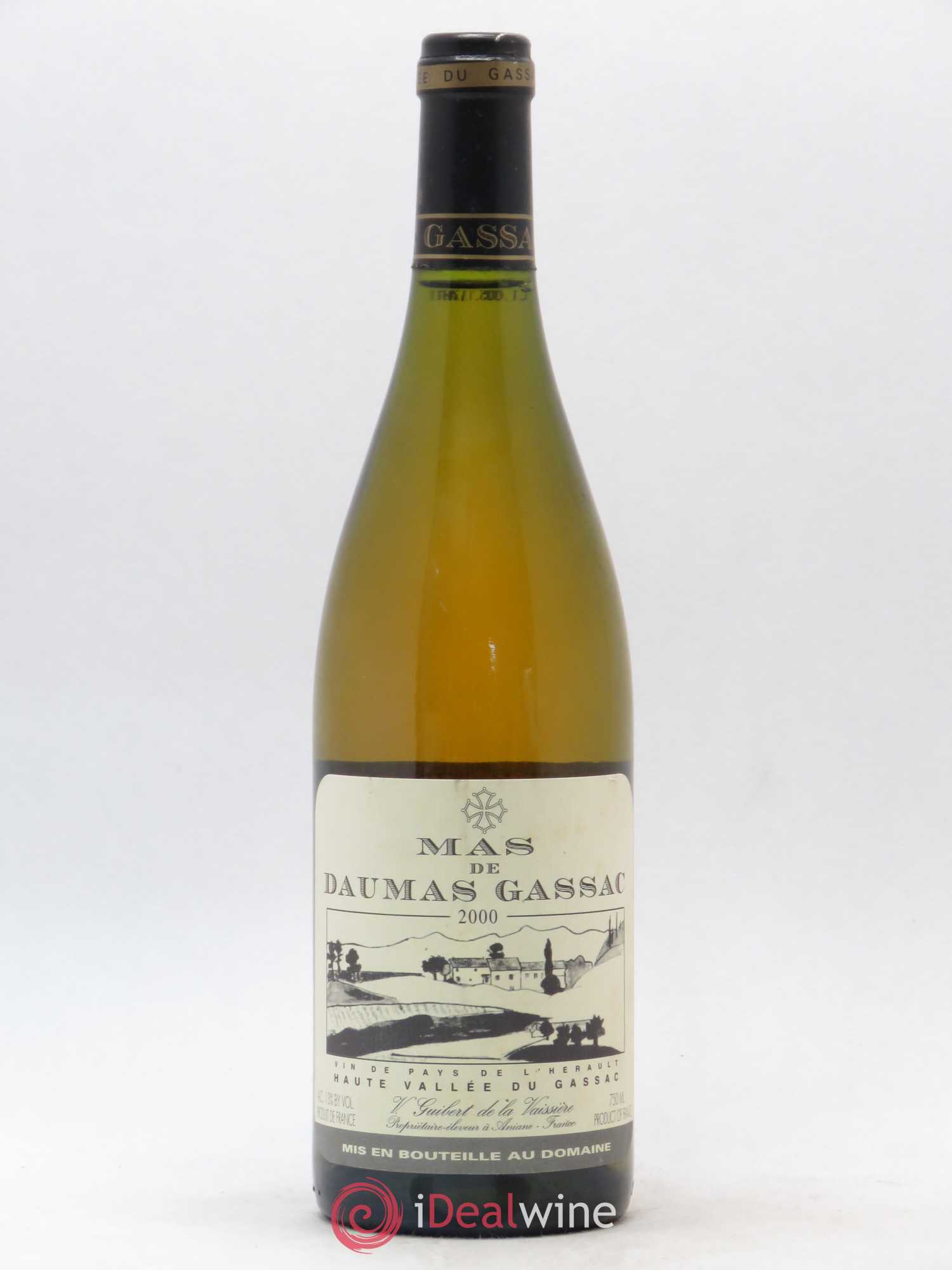 Saint-Guilhem-le-Désert - Cité d'Aniane Mas Daumas Gassac Famille Guibert de La Vaissière 2000 - Lot de 1 bouteille - 0