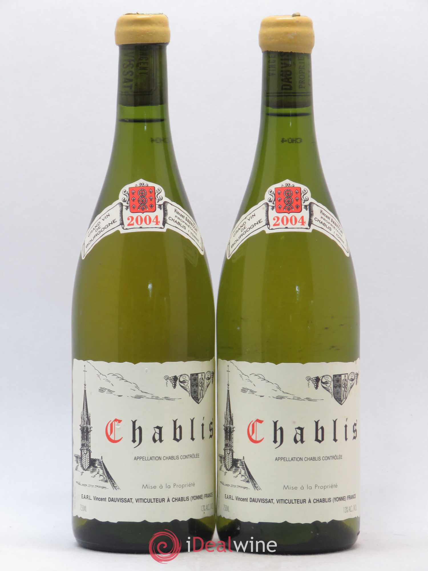Chablis Vincent Dauvissat (Domaine) 2004 - Lot de 2 bouteilles - 0