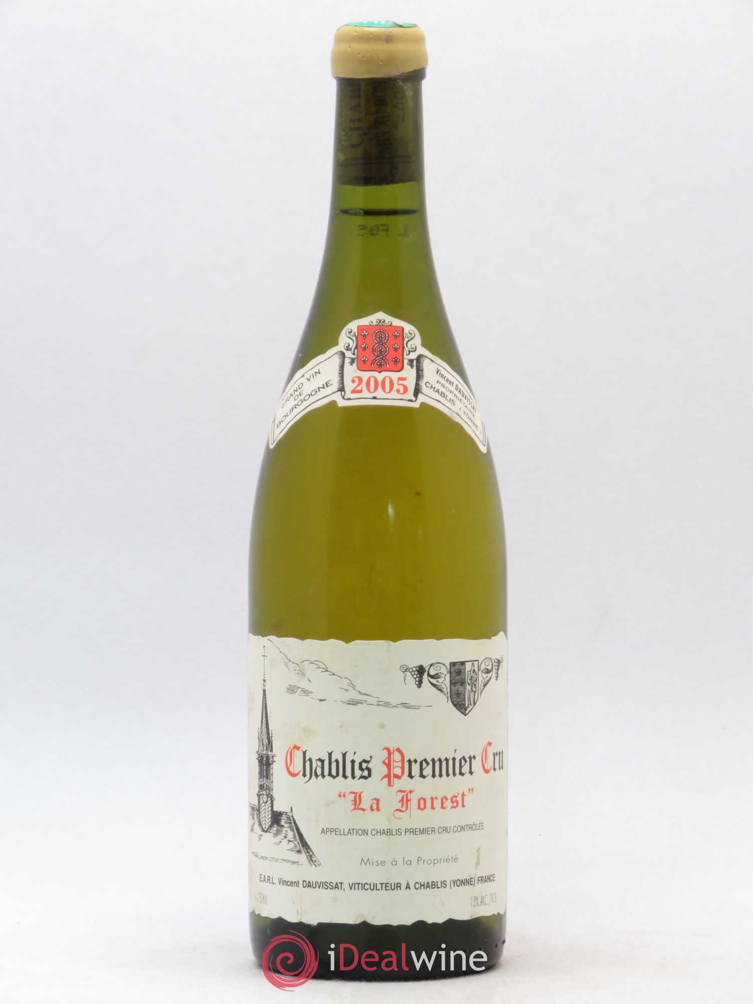 Chablis 1er Cru La Forest Vincent Dauvissat (Domaine) 2005 - Lot de 1 bouteille - 0