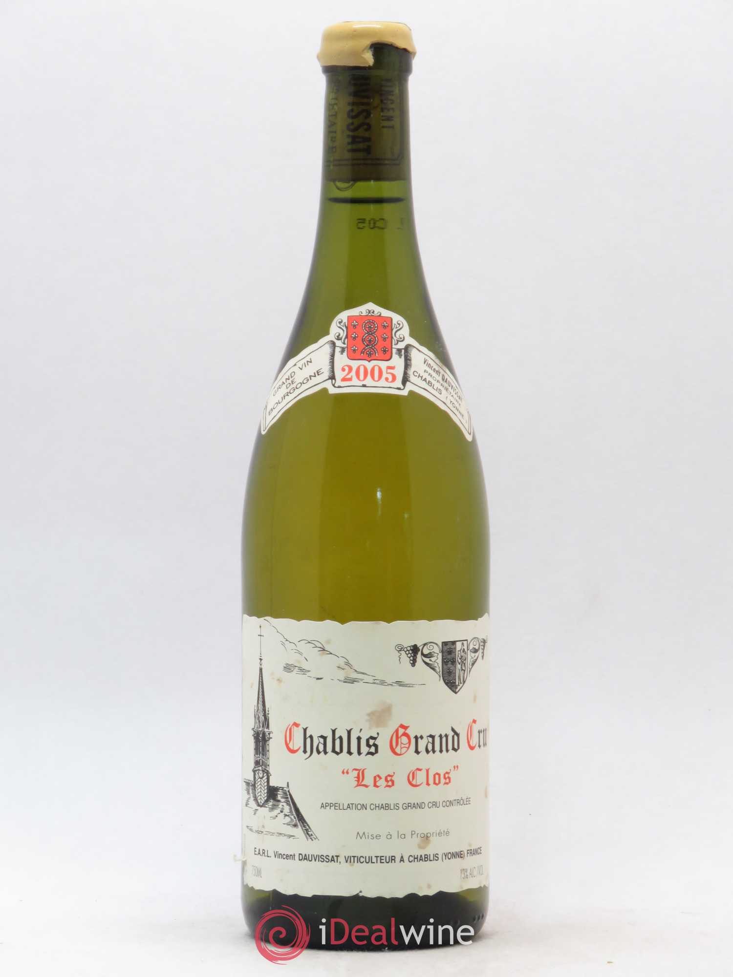 Chablis Grand Cru Les Clos Vincent Dauvissat (Domaine) 2005 - Lot de 1 bouteille - 0