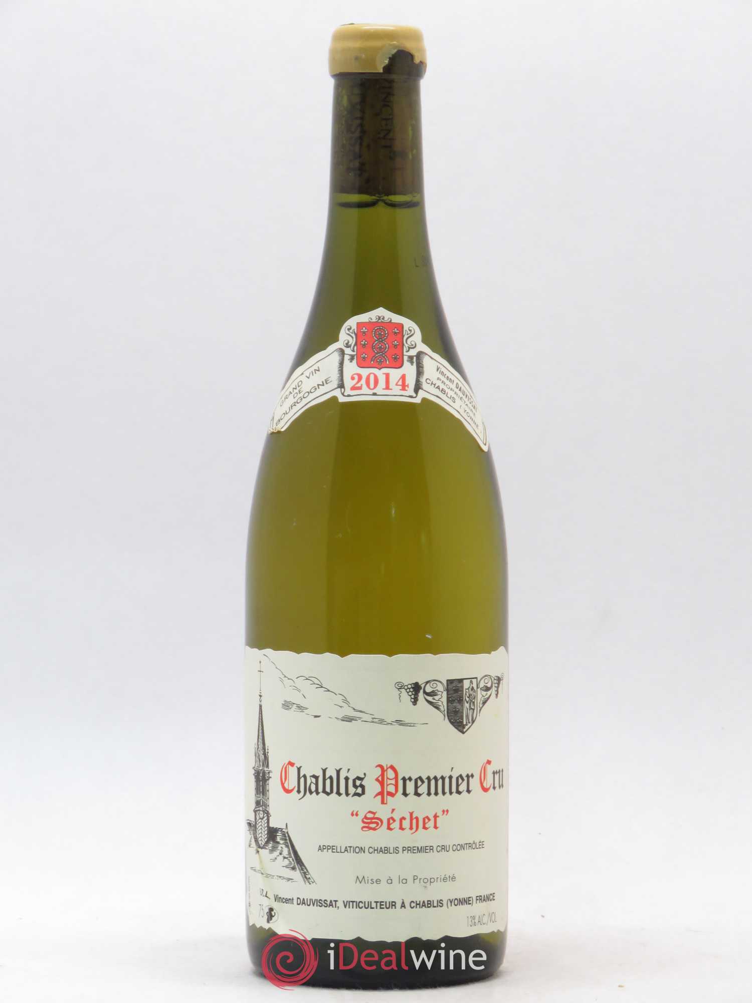 Chablis 1er Cru Séchet Vincent Dauvissat (Domaine) 2014 - Lot de 1 bouteille - 0