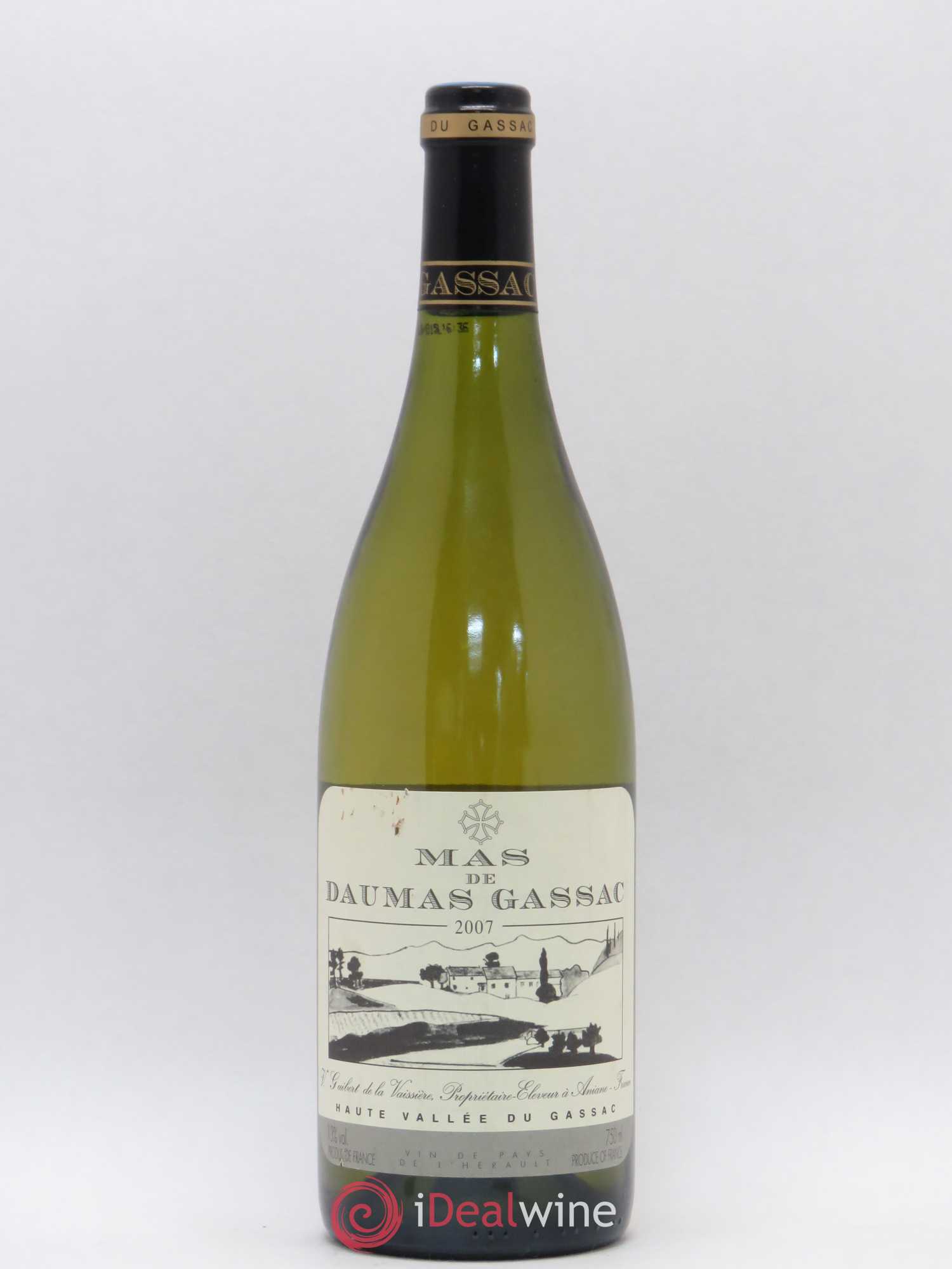 Saint-Guilhem-le-Désert - Cité d'Aniane Mas Daumas Gassac Famille Guibert de La Vaissière 2007 - Lot de 1 bouteille - 0