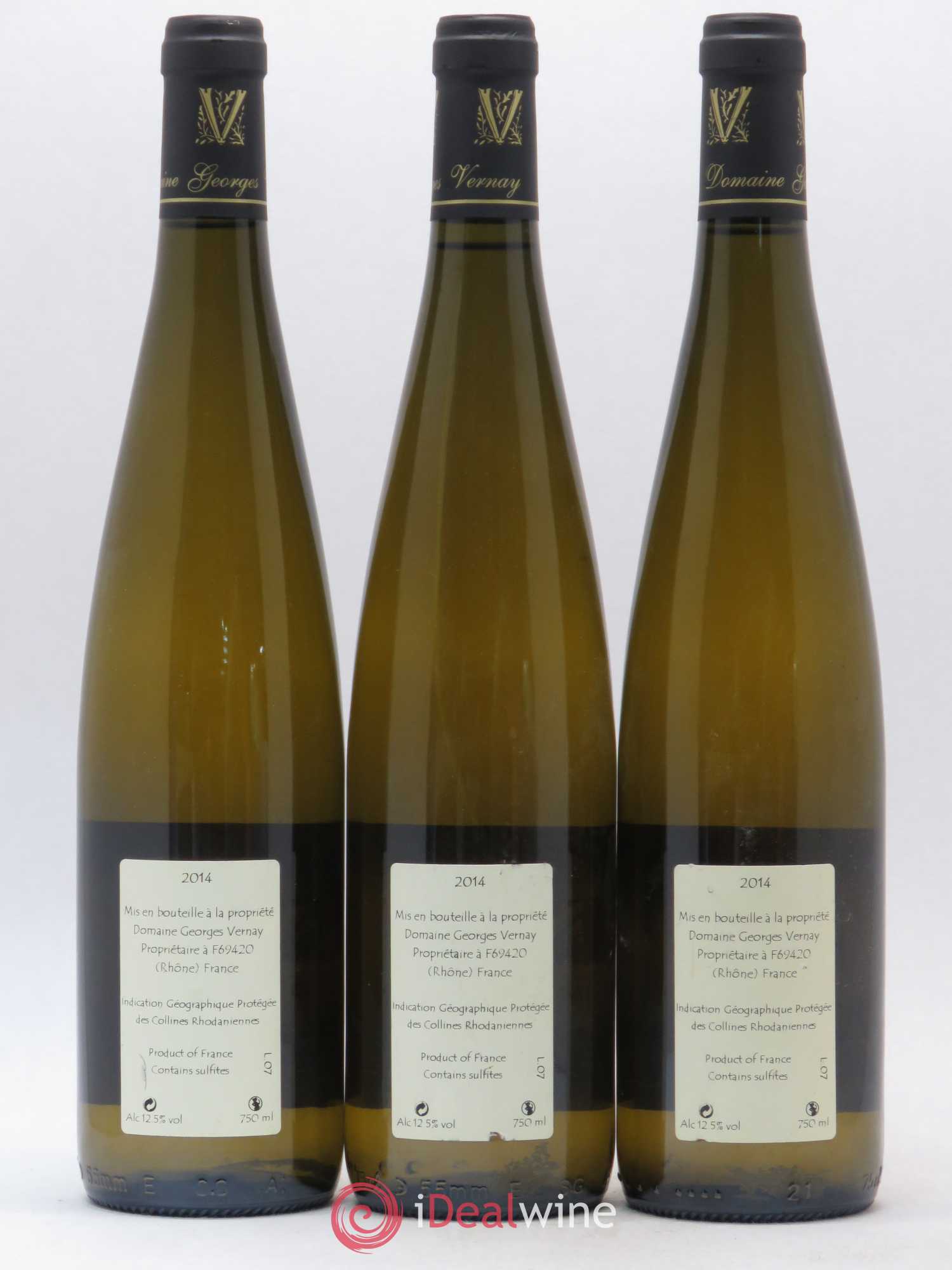 Collines Rhodaniennes Le Pied de Samson Georges Vernay 2014 - Lot de 3 bouteilles - 1