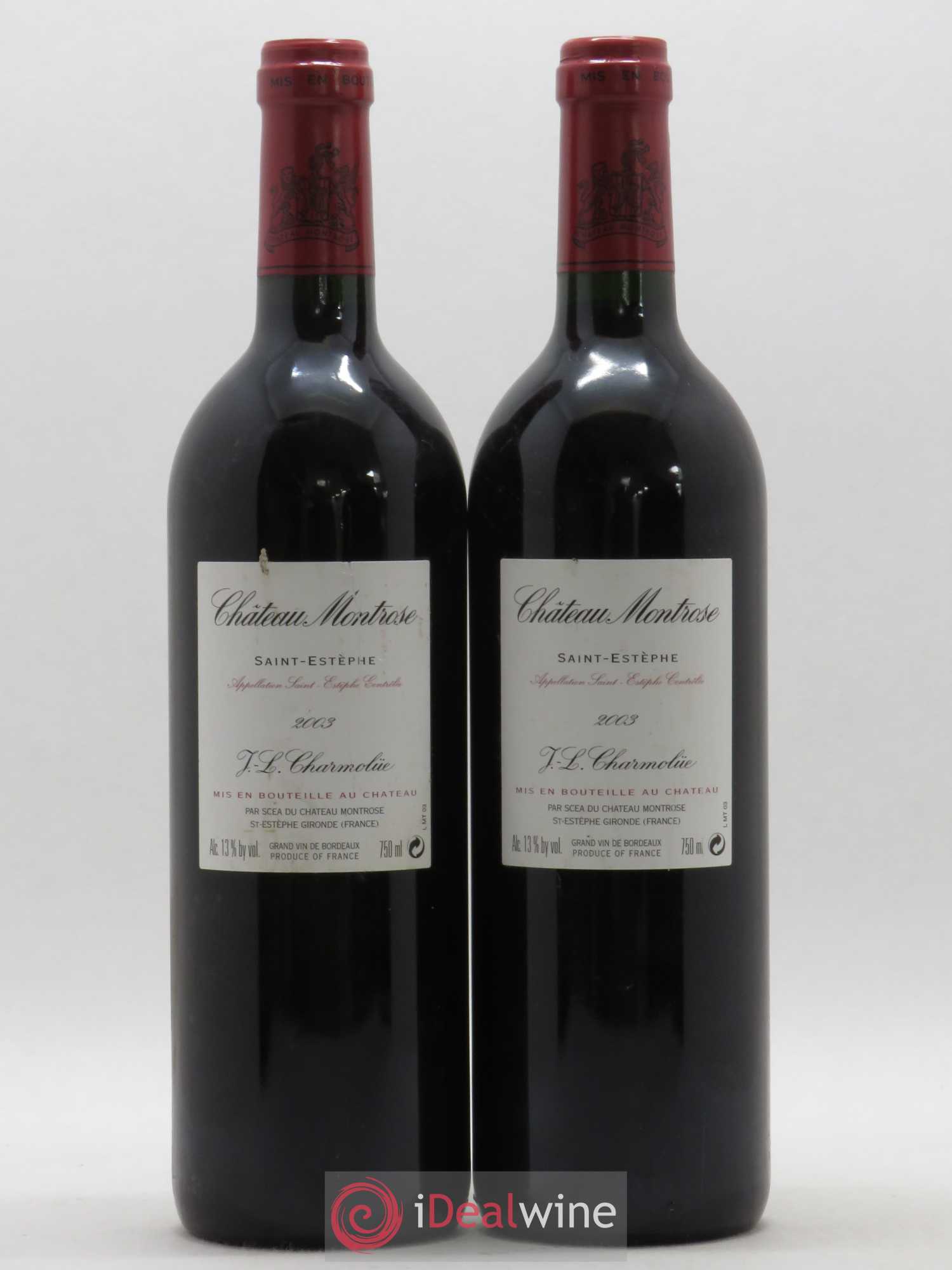 Château Montrose 2ème Grand Cru Classé 2003 - Lot de 2 bouteilles - 1