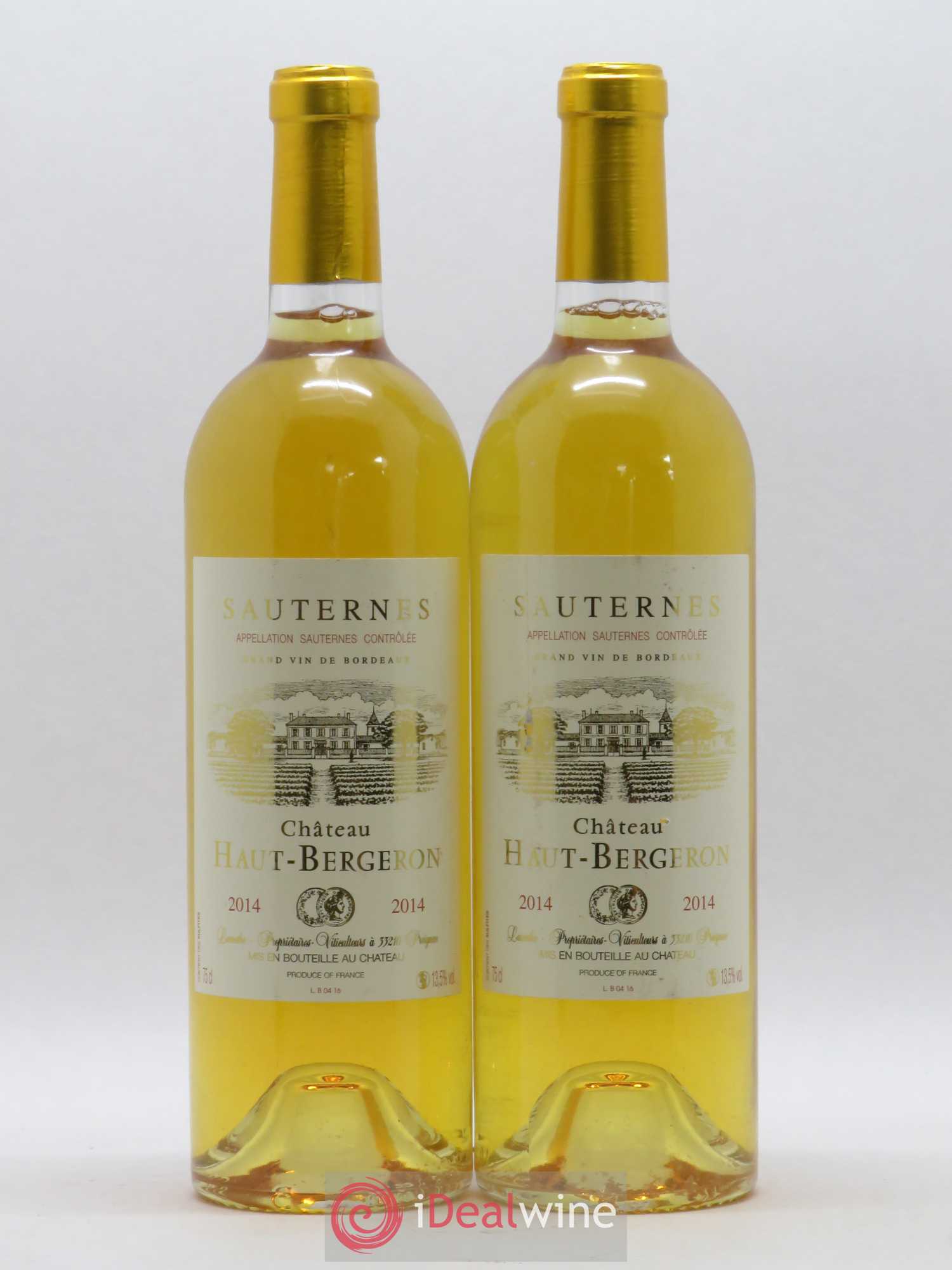 Château Haut-Bergeron 2014 - Lotto di 2 bottiglie - 0
