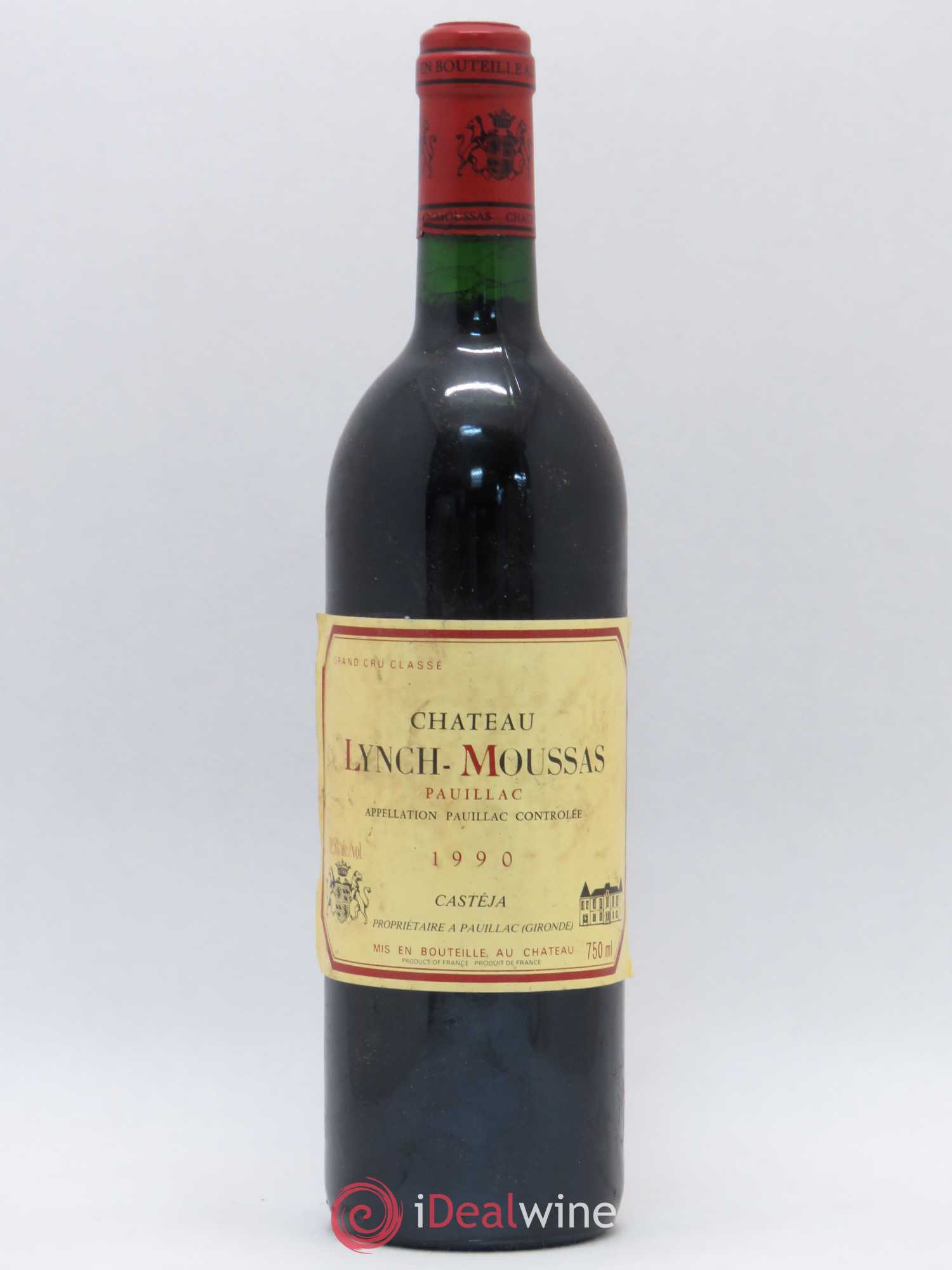 Château Lynch Moussas 5ème Grand Cru Classé 1990 - Lot de 1 bouteille - 0