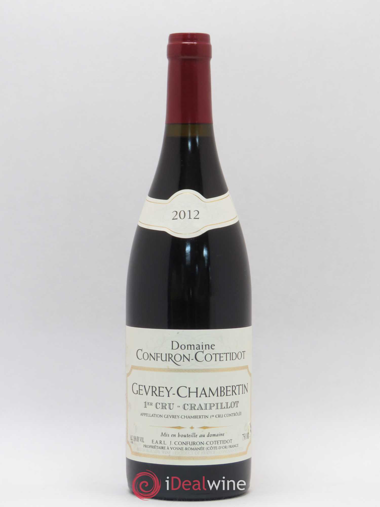 Gevrey-Chambertin 1er Cru Craipillot Domaine Confuron-Cotetidot 2012 - Posten von 1 Flasche - 0