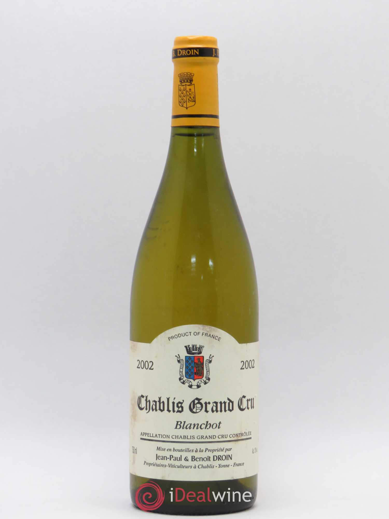 Chablis Grand Cru Blanchot Domaine Droin 2002 - Posten von 1 Flasche - 0