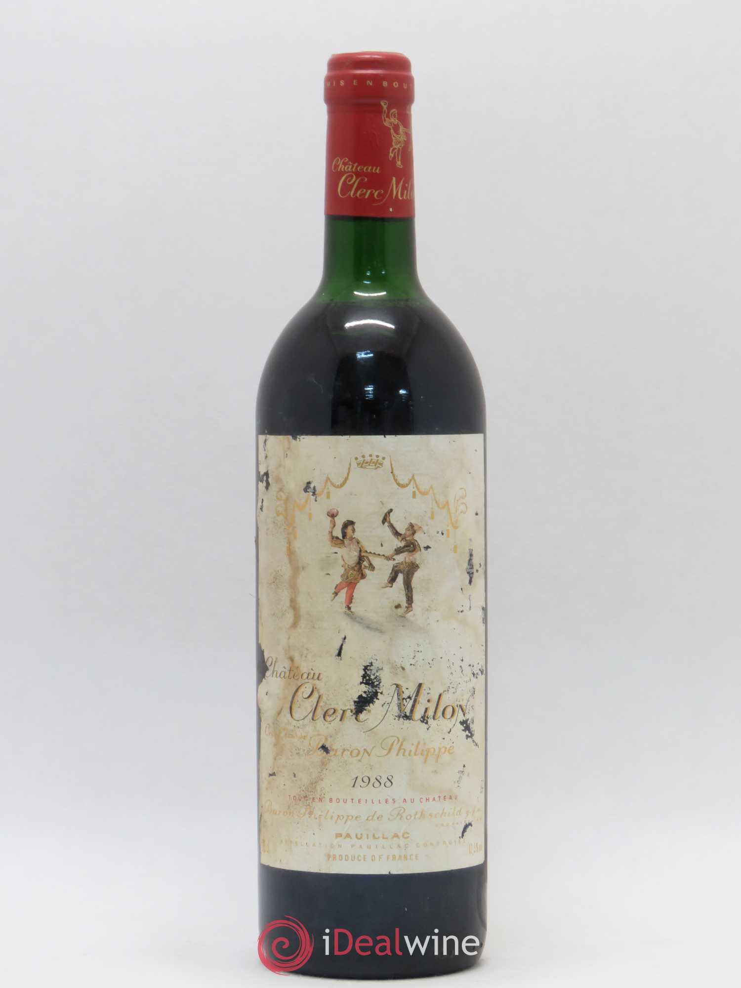 Château Clerc Milon 5ème Grand Cru Classé 1988 - Lot de 1 bouteille - 0