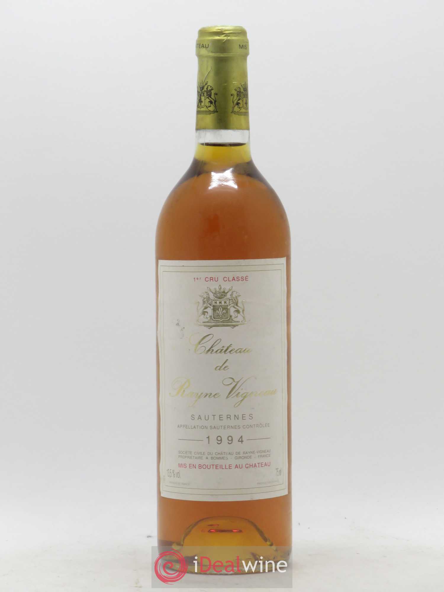 Château de Rayne Vigneau 1er Grand Cru Classé 1994 - Lotto di 1 bottiglia - 0