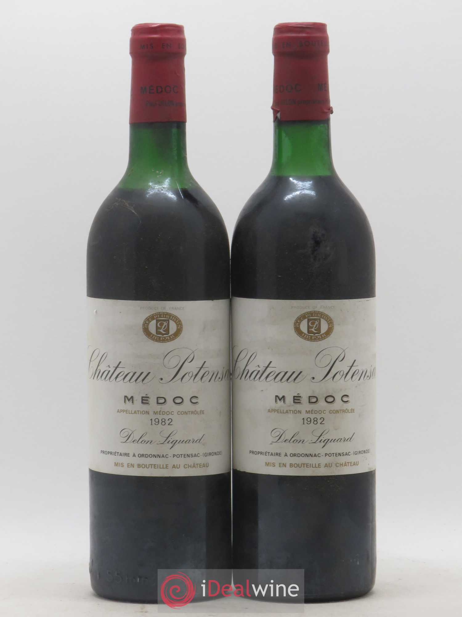 Château Potensac 1982 - Lot de 2 bouteilles - 0