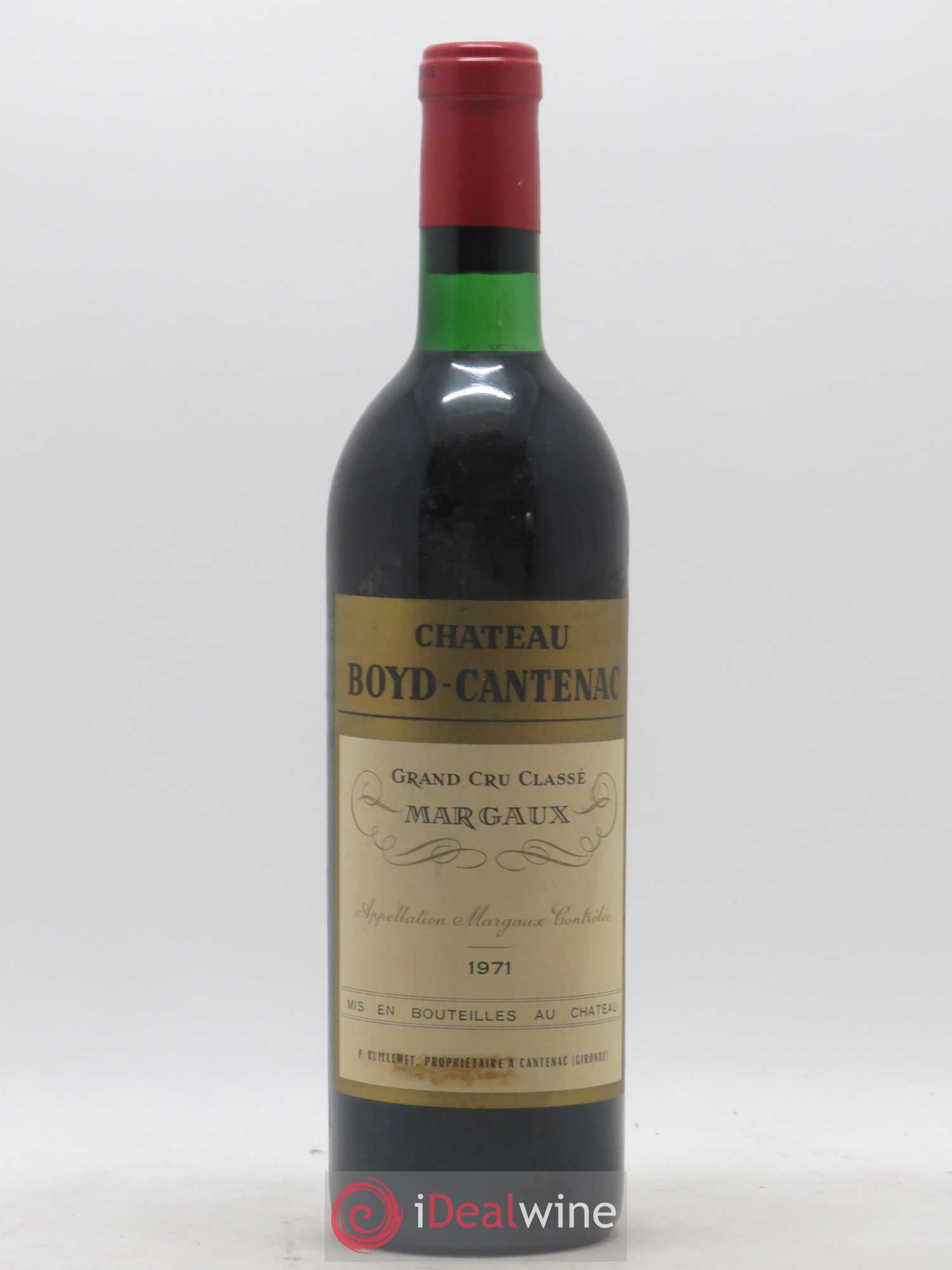 Château Boyd Cantenac 3ème Grand Cru Classé 1971 - Lot de 1 bouteille - 0