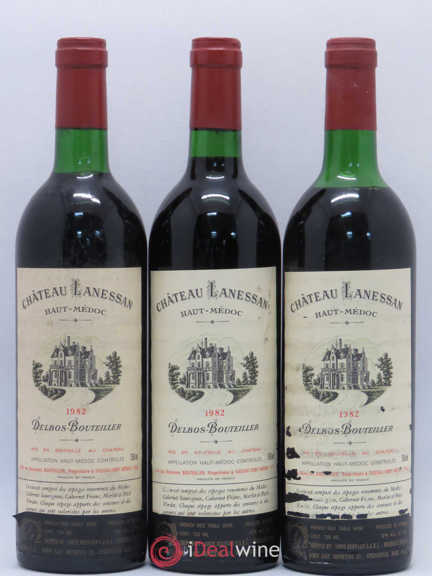 Château Lanessan Cru Bourgeois 1982 - Lot de 5 bouteilles - 1