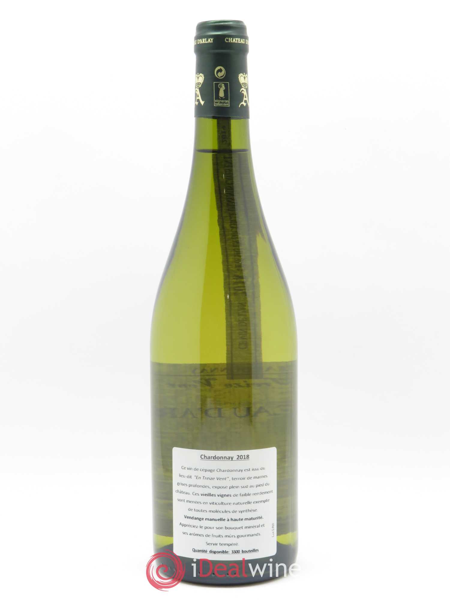 Côtes du Jura Chardonnay En Treize Vent Château d'Arlay 2018 - Lot of 1 bottle - 1
