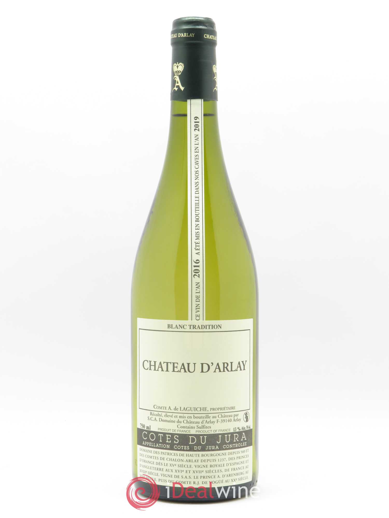 Côtes du Jura Blanc Tradition Château d'Arlay 2016 - Lot de 1 bouteille - 0