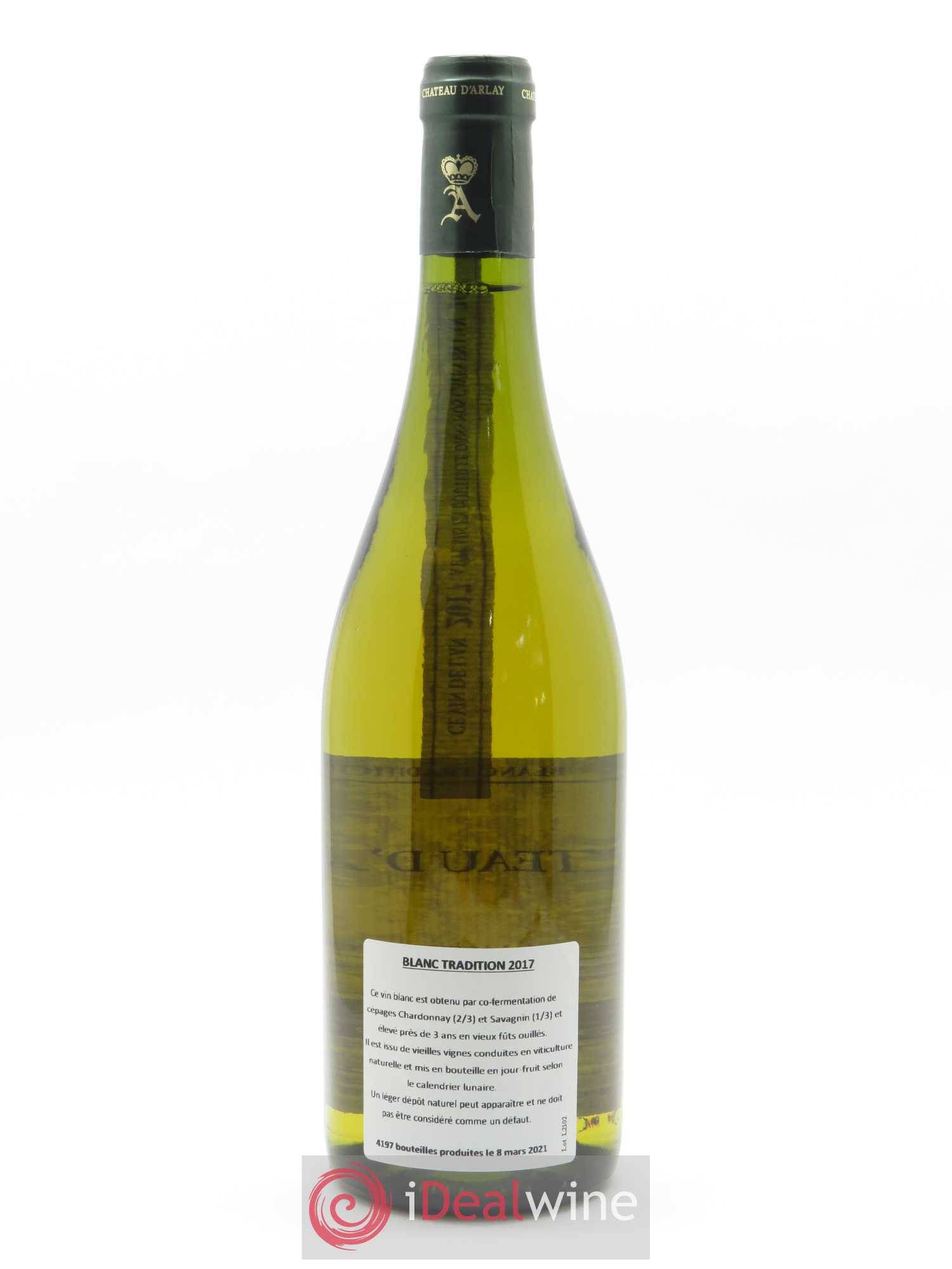 Côtes du Jura Blanc Tradition Château d'Arlay 2017 - Lot de 1 bouteille - 1