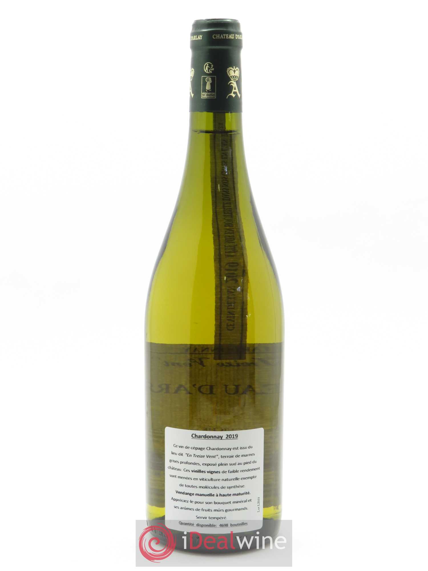 Côtes du Jura Chardonnay En Treize Vent Château d'Arlay 2019 - Lotto di 1 bottiglia - 1