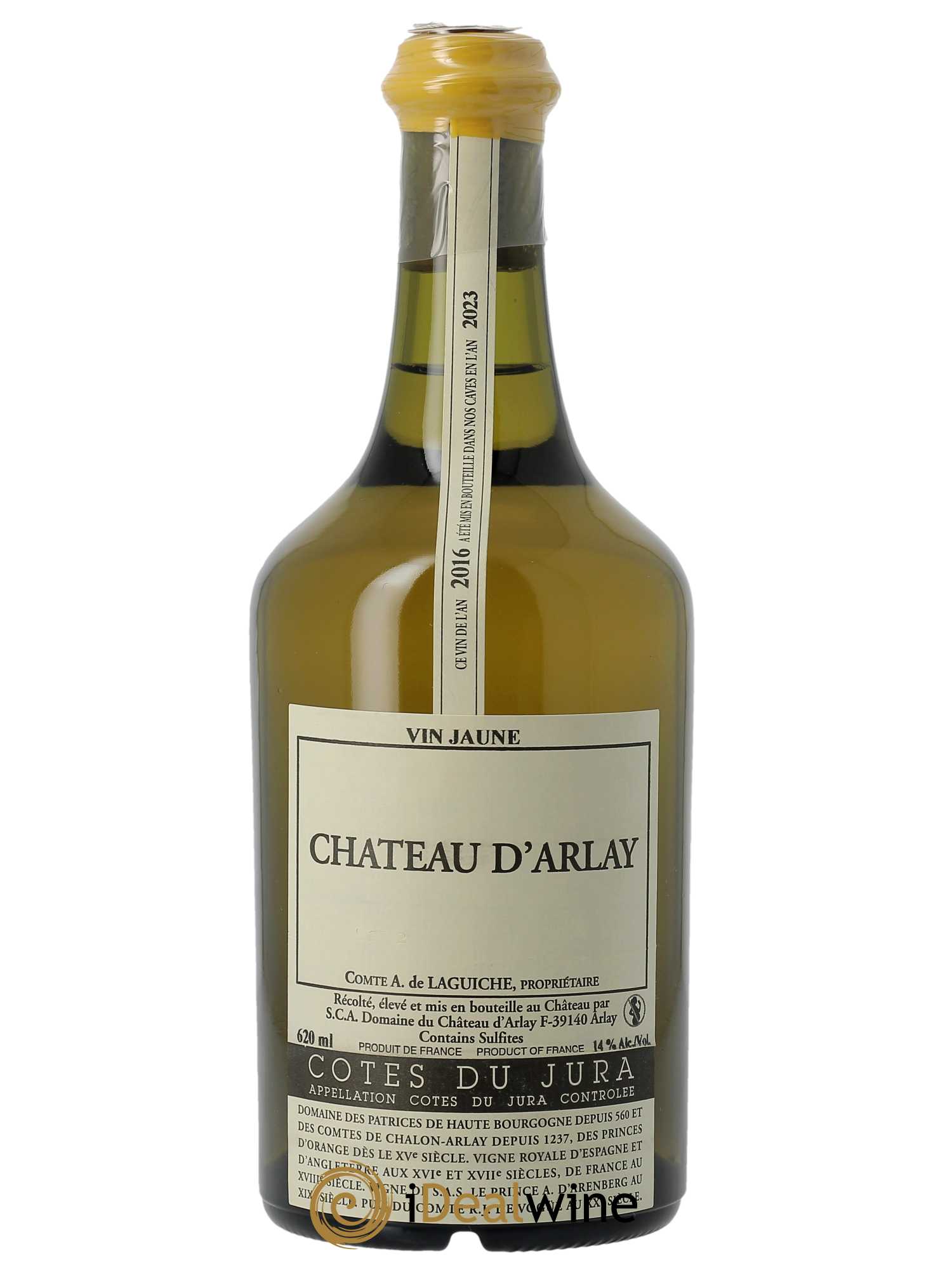 Côtes du Jura Vin jaune Château d'Arlay (62cl) 2016 - Lot of 1 bottle - 0