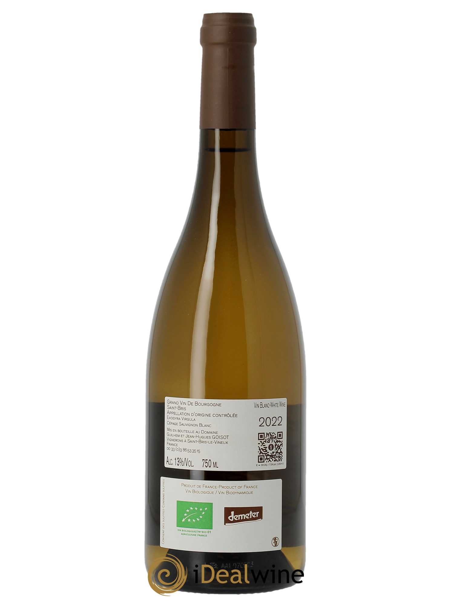 Saint-Bris Exogyra Virgula Goisot 2022 - Lot of 1 bottle - 1